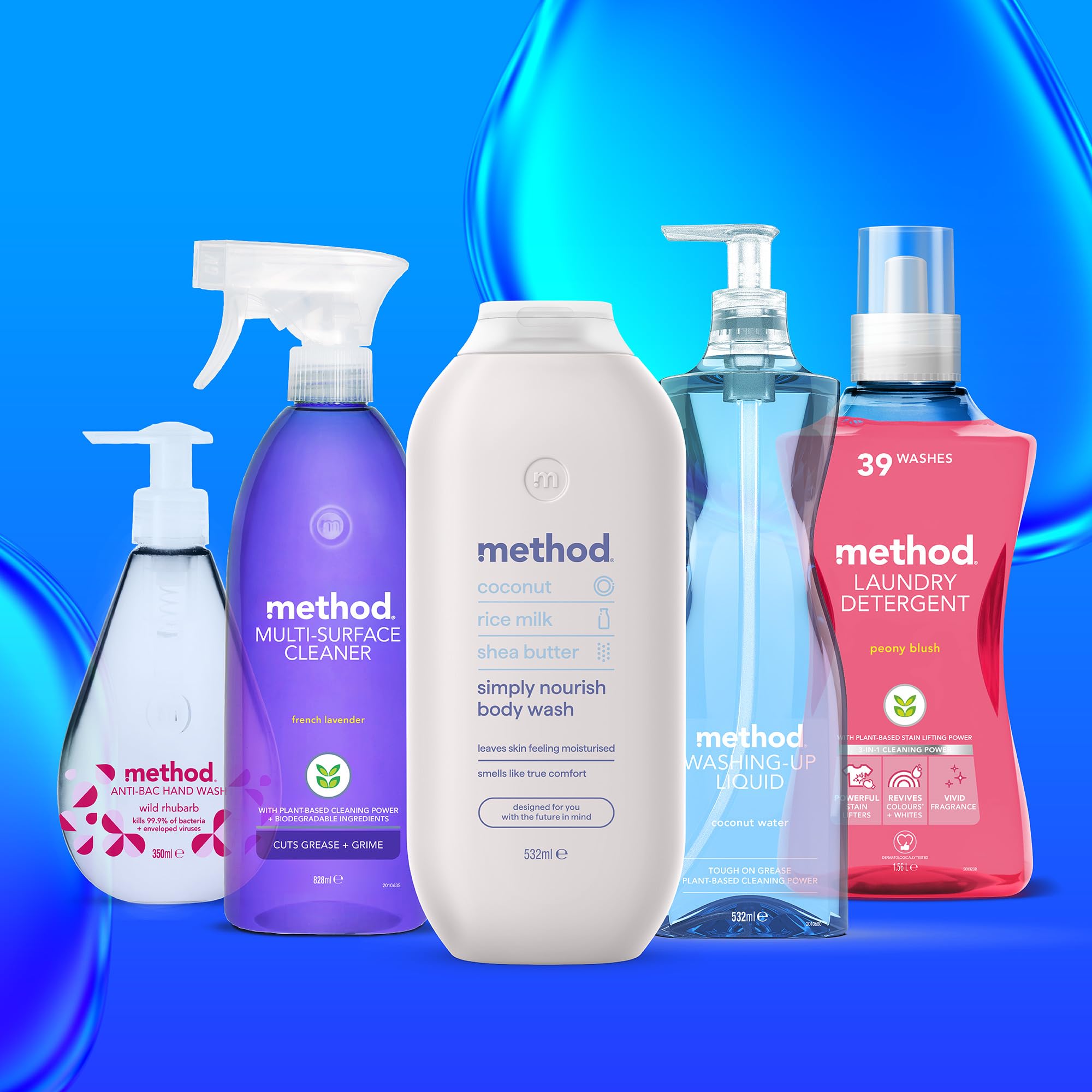 Method Simply Nourish Body Wash - Shower Gel with Coconut, Rice Milk & Shea Butter 7