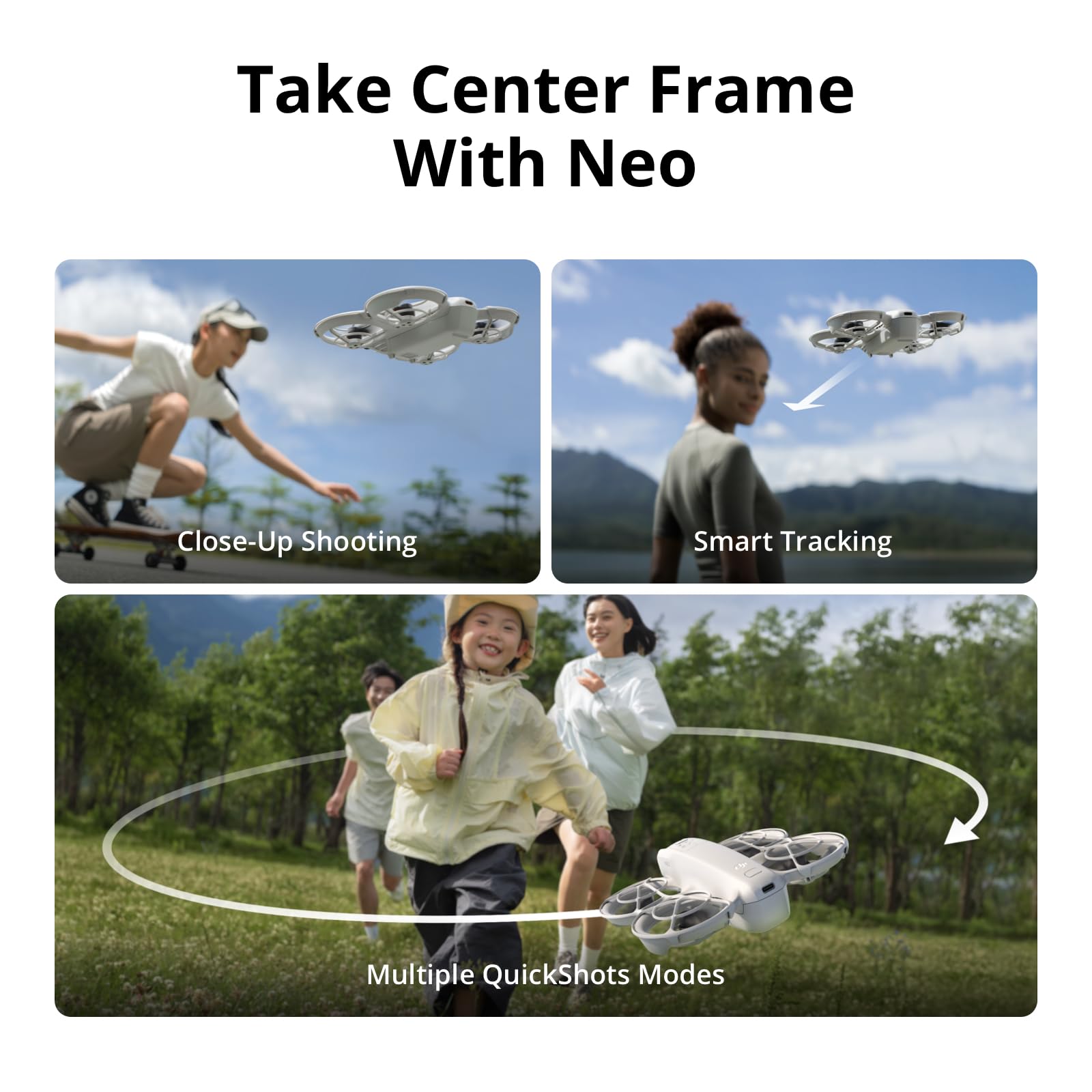 DJI Neo Fly More Combo - 135g Lightweight 4K UHD Camera Drone with Subject Tracking, Palm Takeoff, 3 Batteries & RC-N3 Controller 7