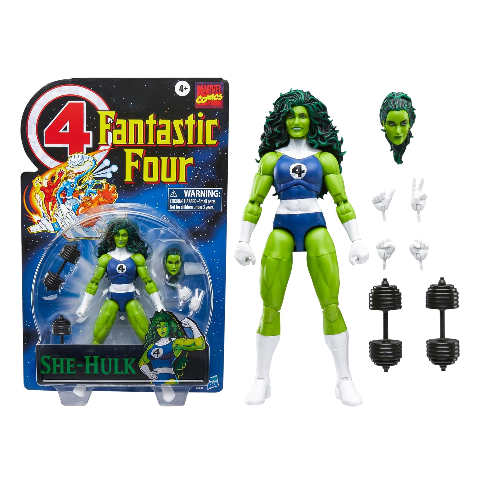 Marvel Legends Series She-Hulk Fantastic Four Action Figure | 6 Inch | Hasbro 1