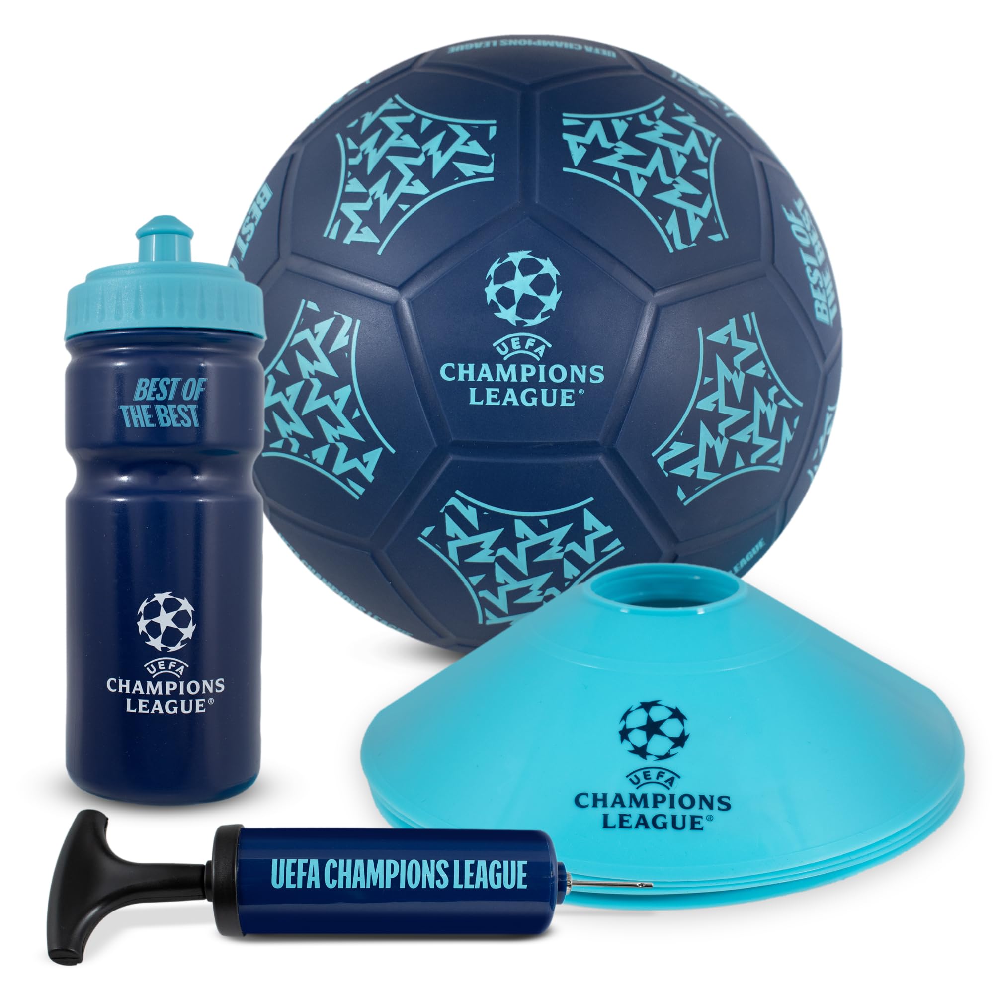 Hy-Pro UEFA Champions League Street Ball Set - Size 5 Playground Football Kit 7