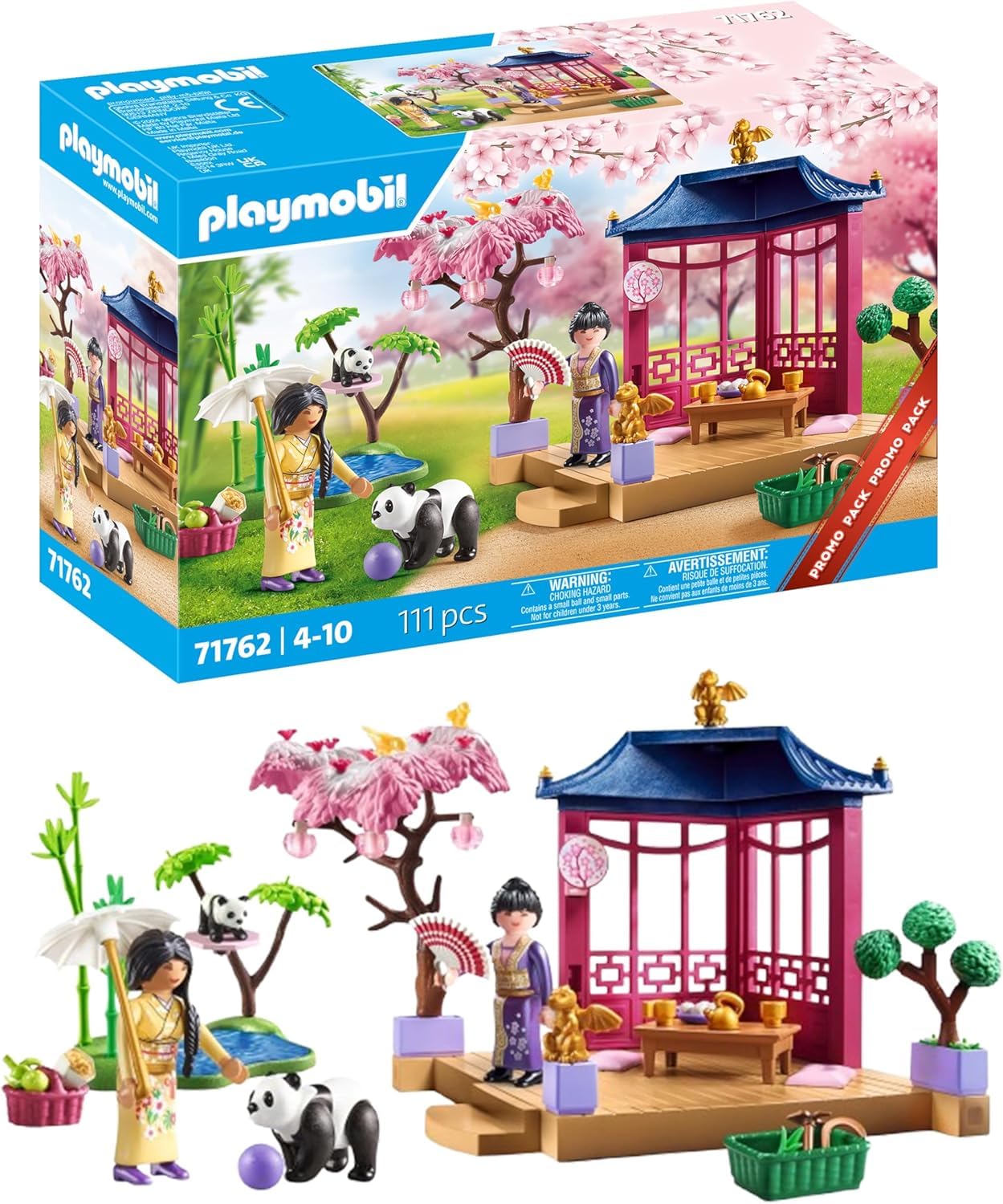 Playmobil My Life Asian Garden with Panda Feeding Playset | Age 4+