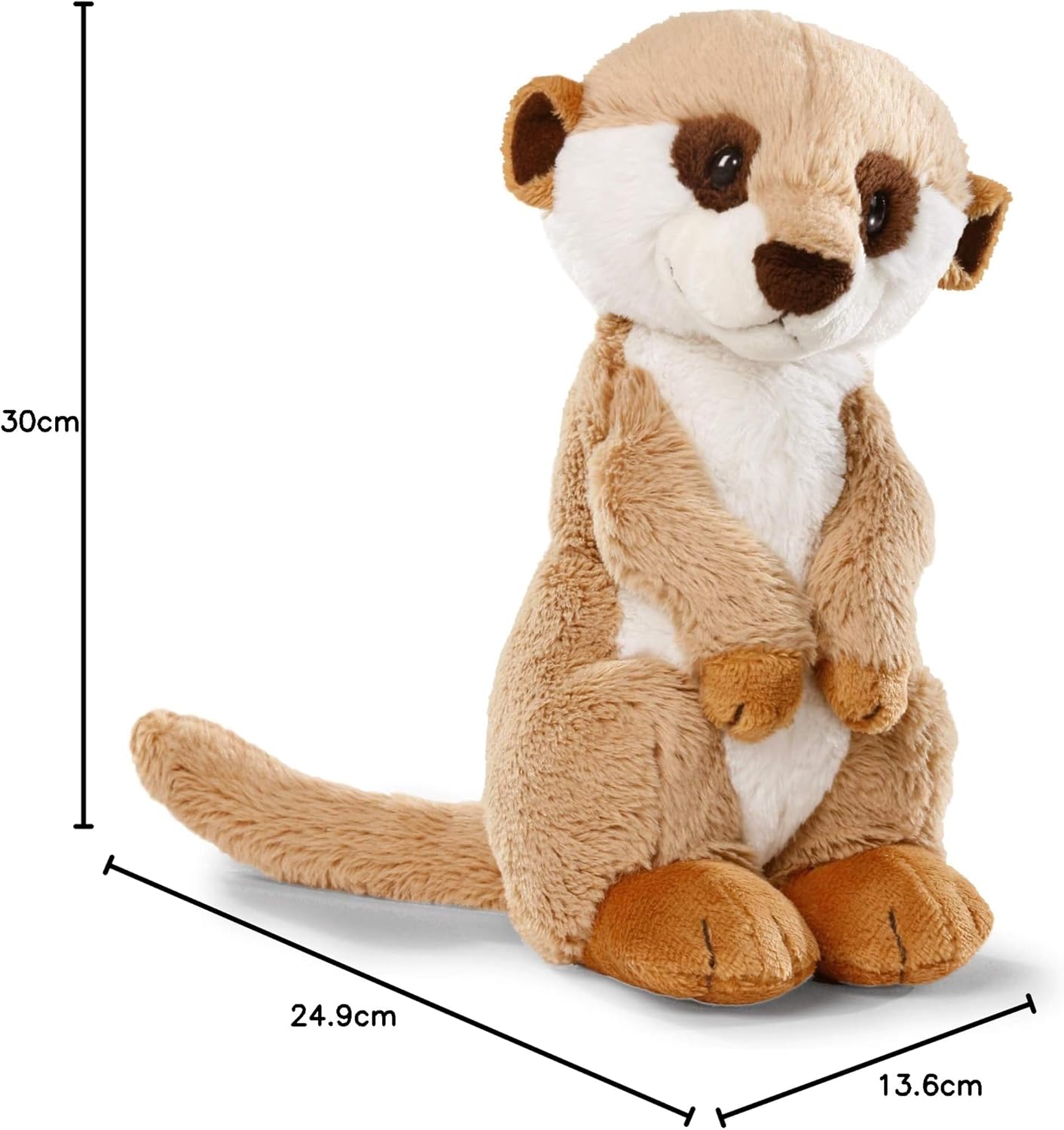 NICI Meerkat Plush Toy - Soft Stuffed Animal for All Ages, 30 cm 5