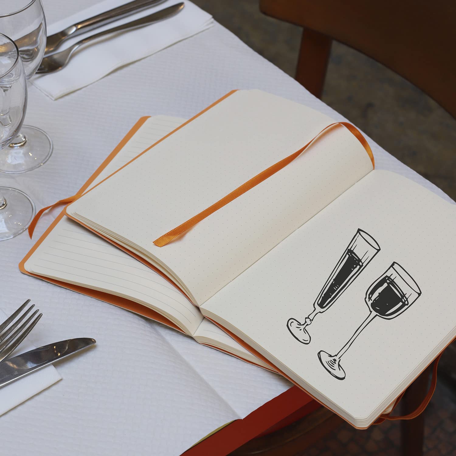 Rhodia Rhodiarama Soft Notebook - A5 Dotted | 160 Pages Ivory Paper 90 g/m² | Peacock Faux Leather 7