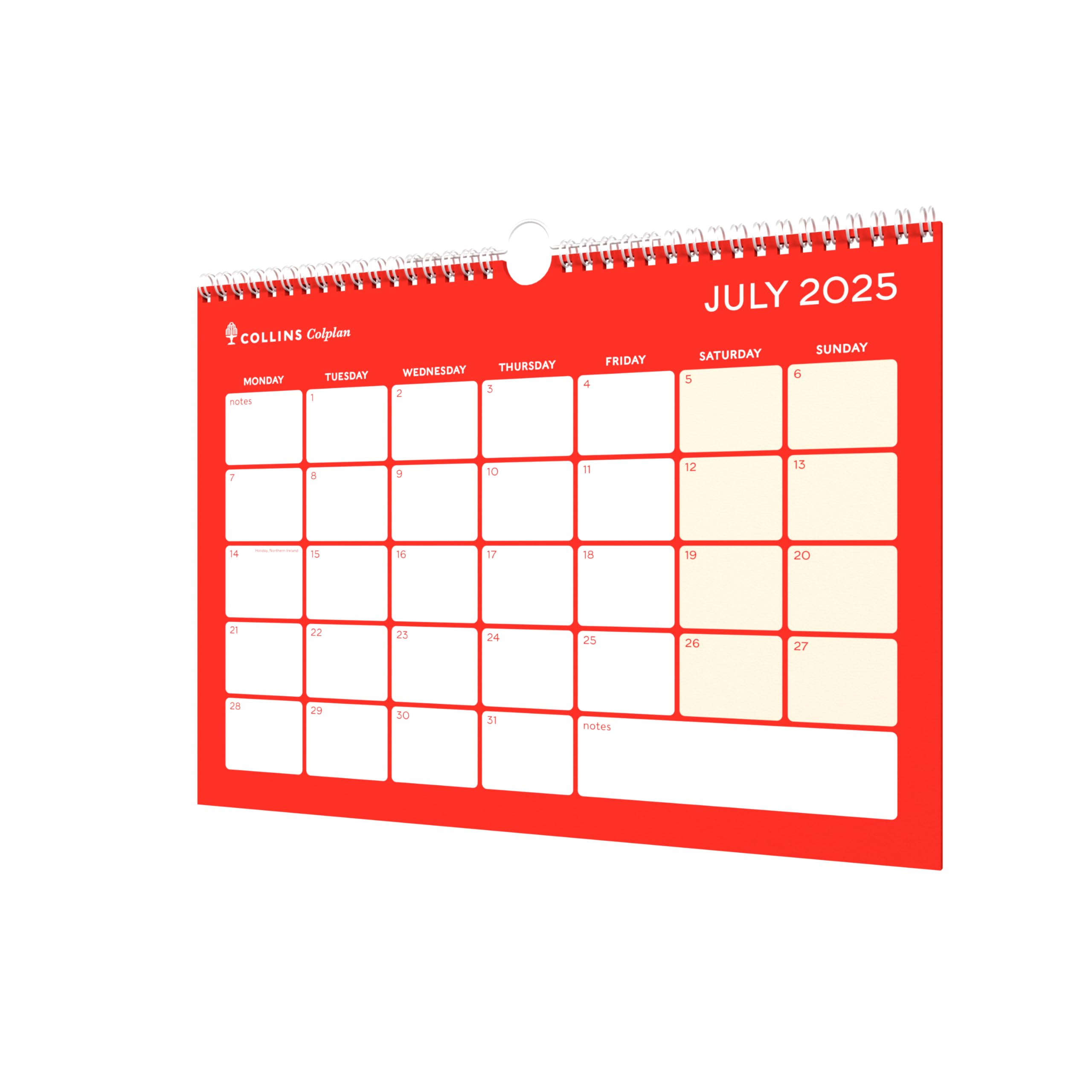 Collins Colplan Mid/Academic Year Memo Wall Planner | July 2025 - July 2026 | A4 Size 1