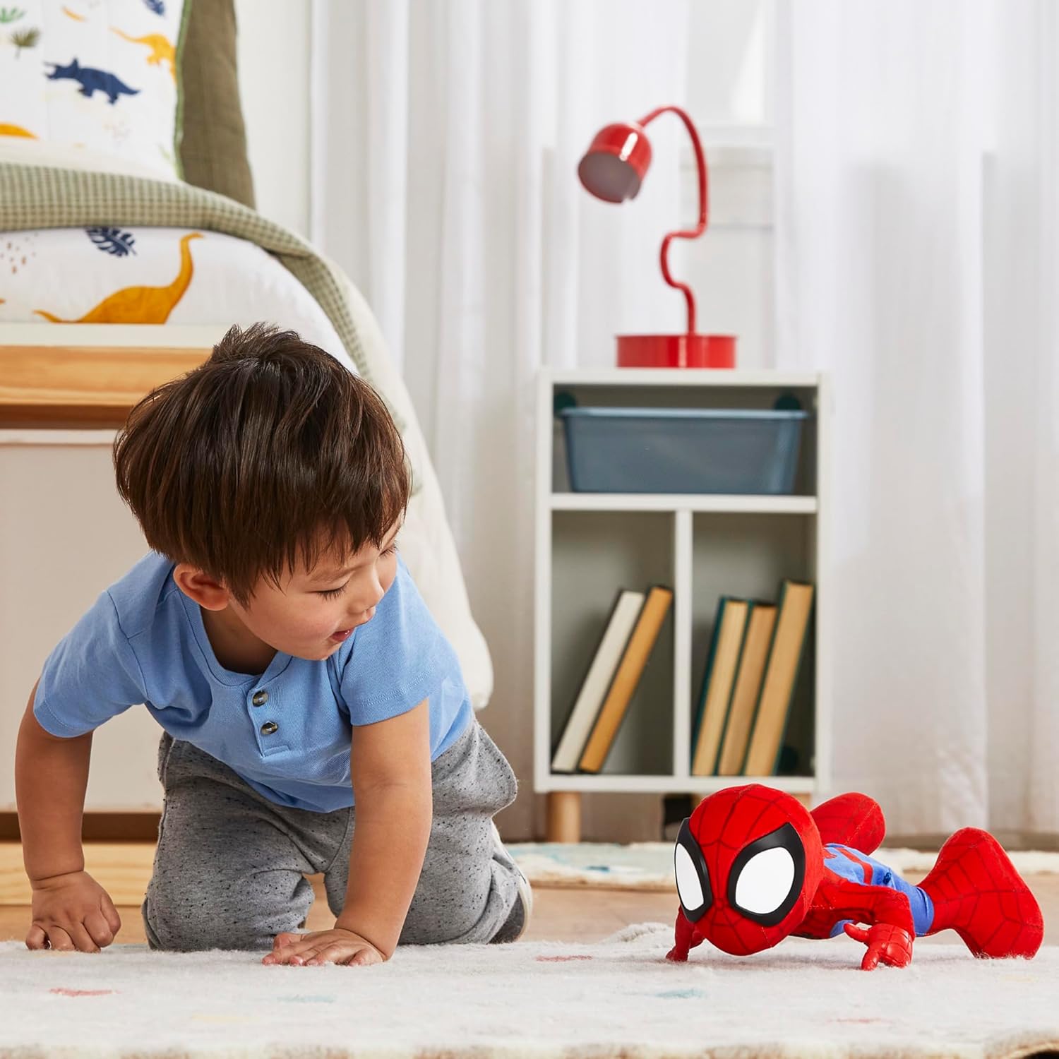 Dance 'N Crawl Spidey Interactive Plush Toy - Musical Spider-Man with Sounds & Songs 6