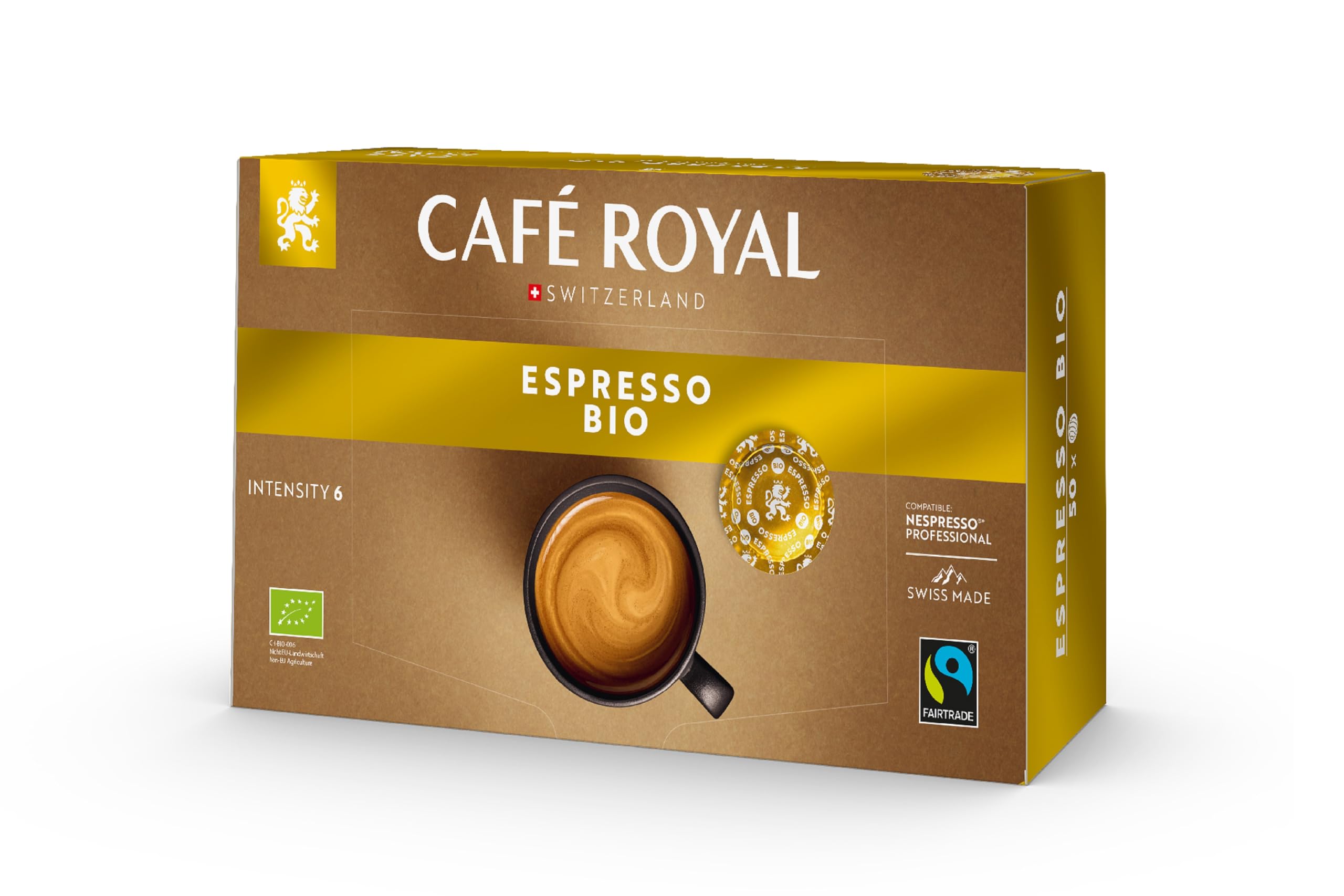 Café Royal Professional Pads, Bio Espresso, 50 Pods for Nespresso Professional Machines