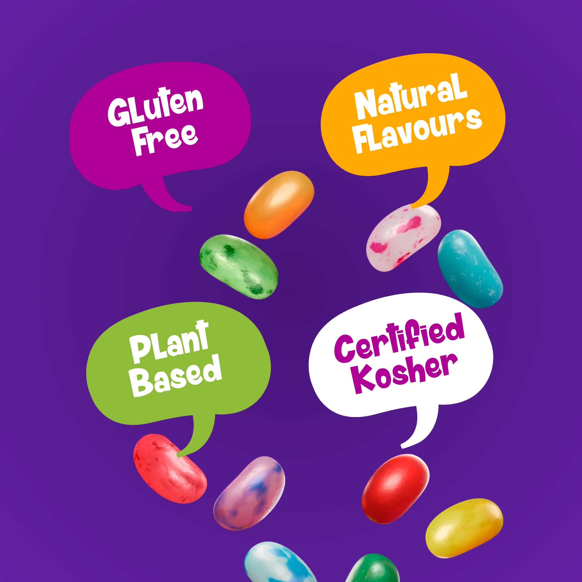 The Jelly Bean Factory 36 Huge Flavours, 700g Jar - Gourmet Jelly Beans Gift 10