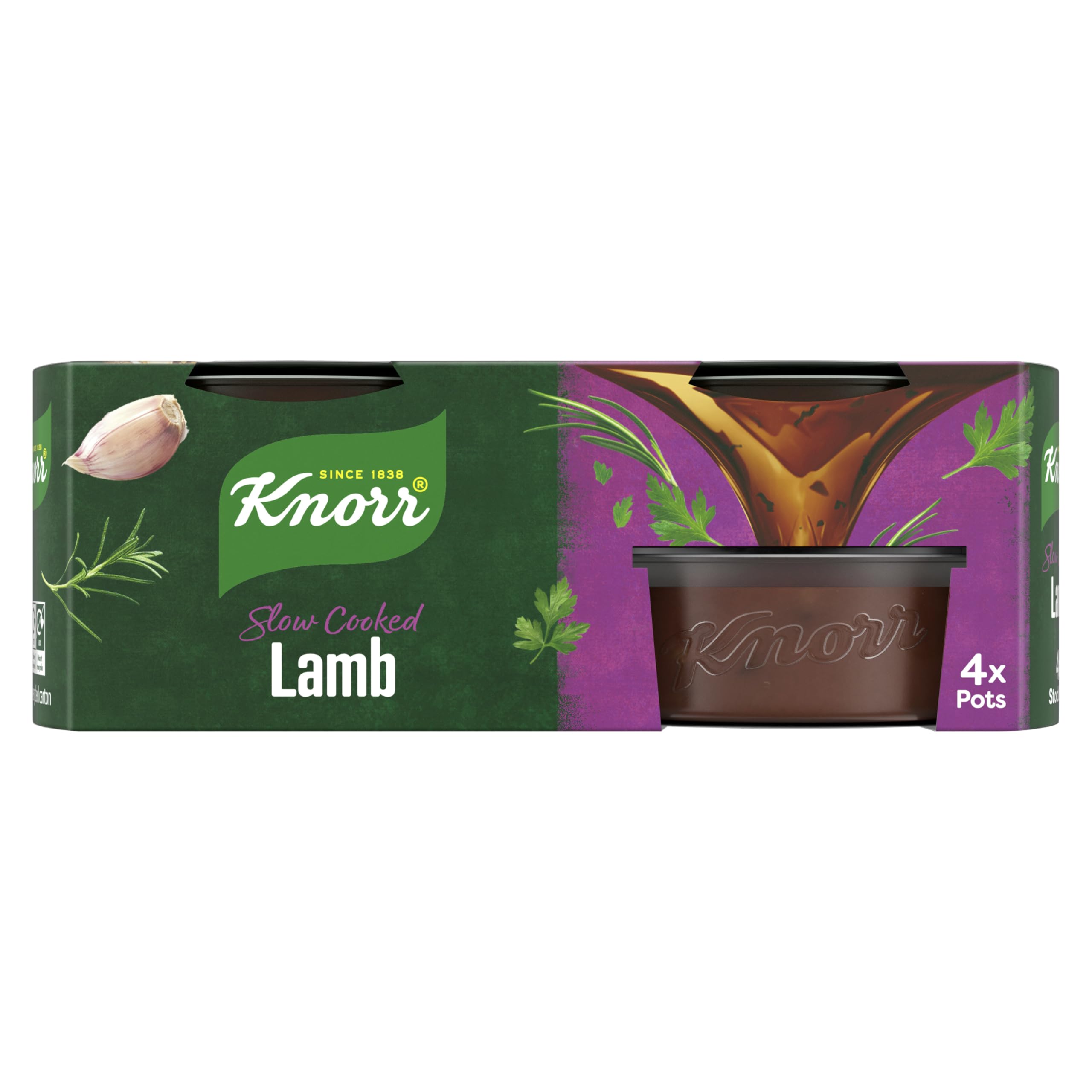 Knorr Lamb Stock Pots Gluten-Free Rich Lamb Flavour 4 x 28g