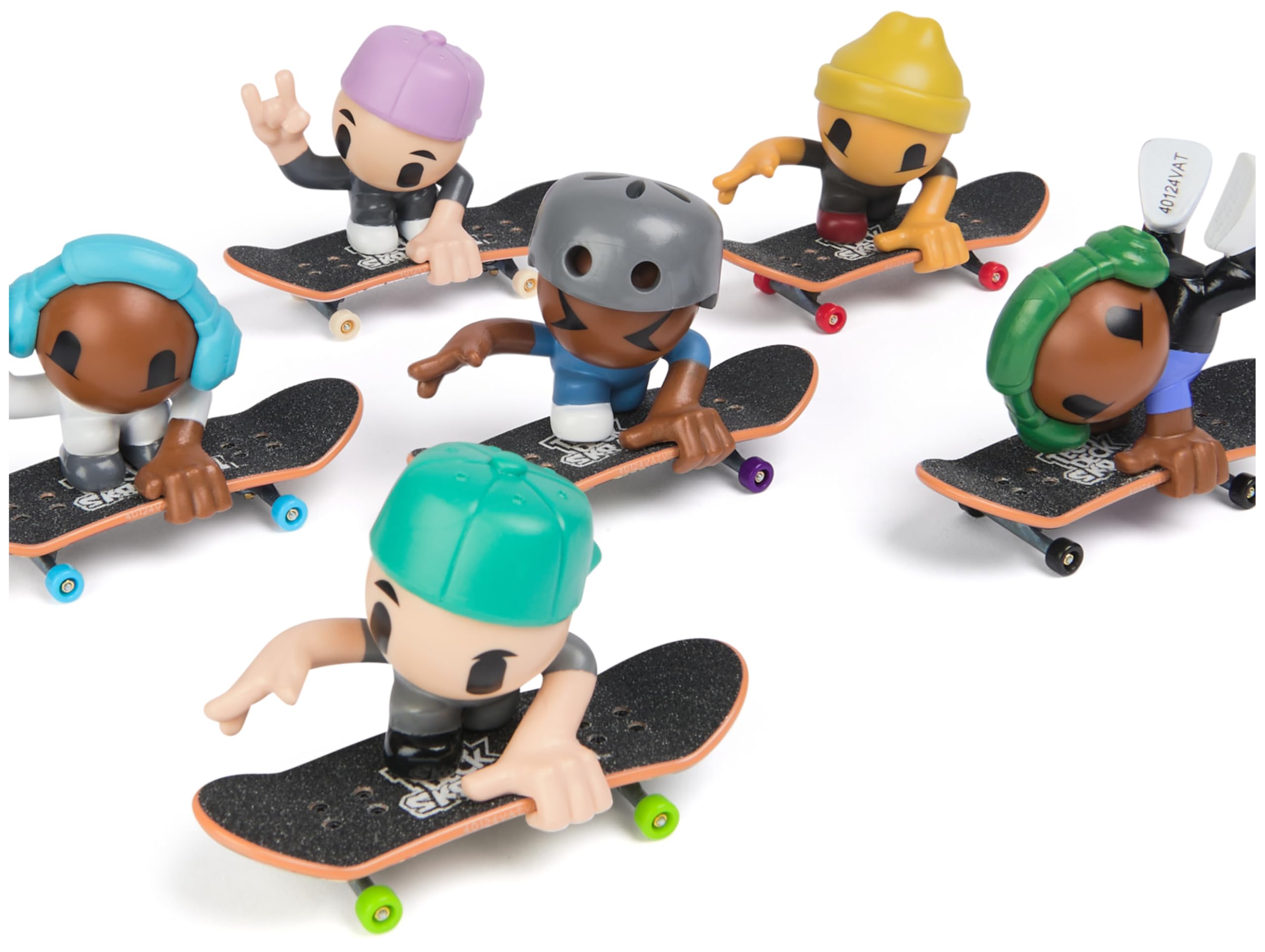 Tech Deck Sk8 Crew Fingerboard with Assistive Figure - Collectible Skateboard Toy for Kids 5+ 7