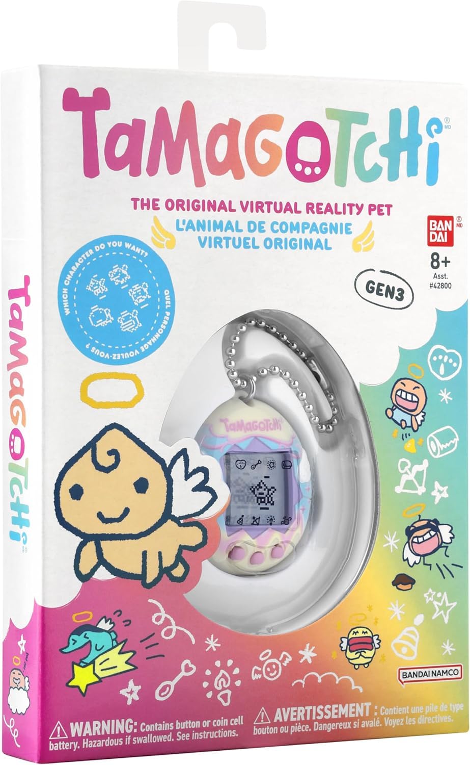 TAMAGOTCHI Original Angel Party Digital Pet - Electronic Virtual Pet Toy for Kids 8+ 6