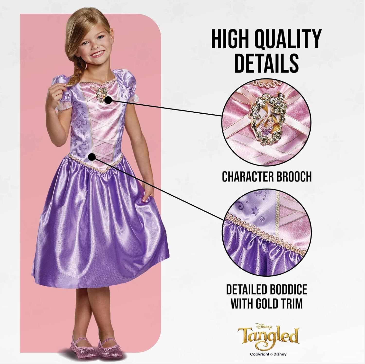 Disguise Disney Rapunzel Costume - Girls 3-8 Years 5