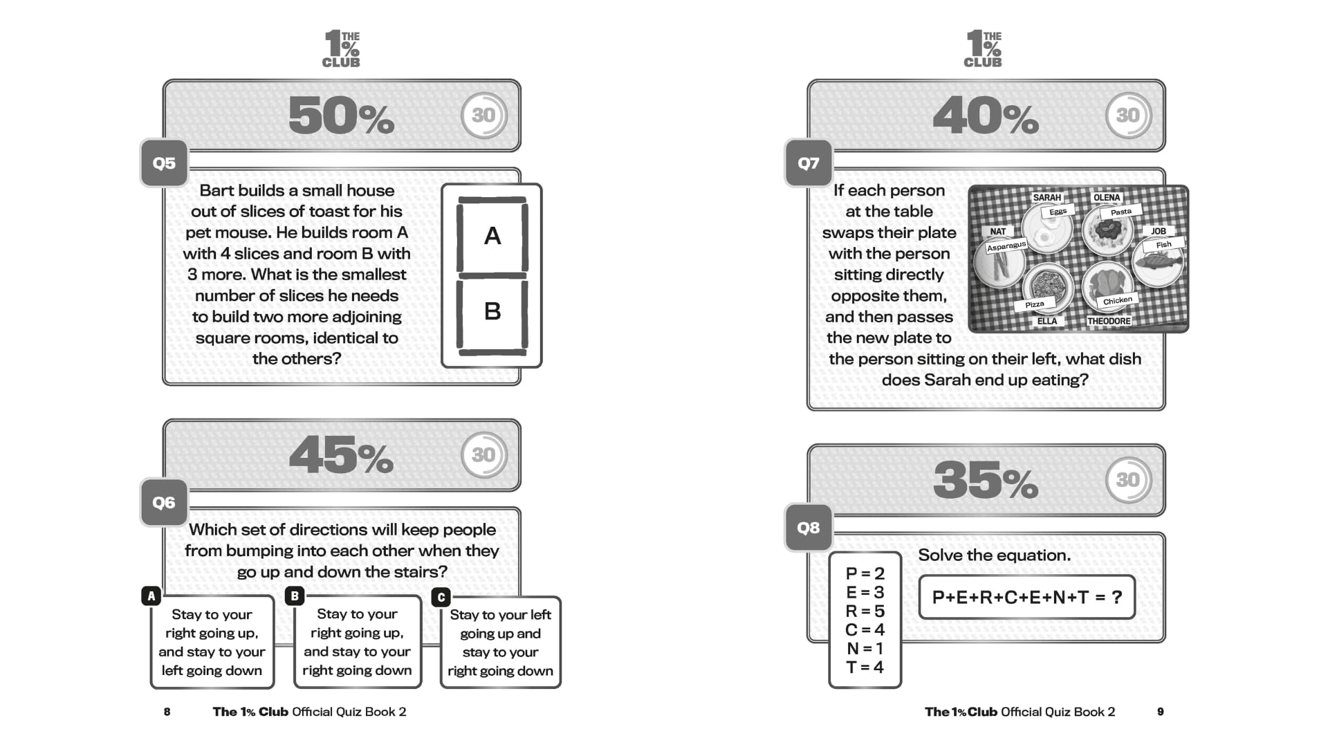 Bantam The 1% Club Book 2 Quiz Book by BBC Studios | Paperback | English 3