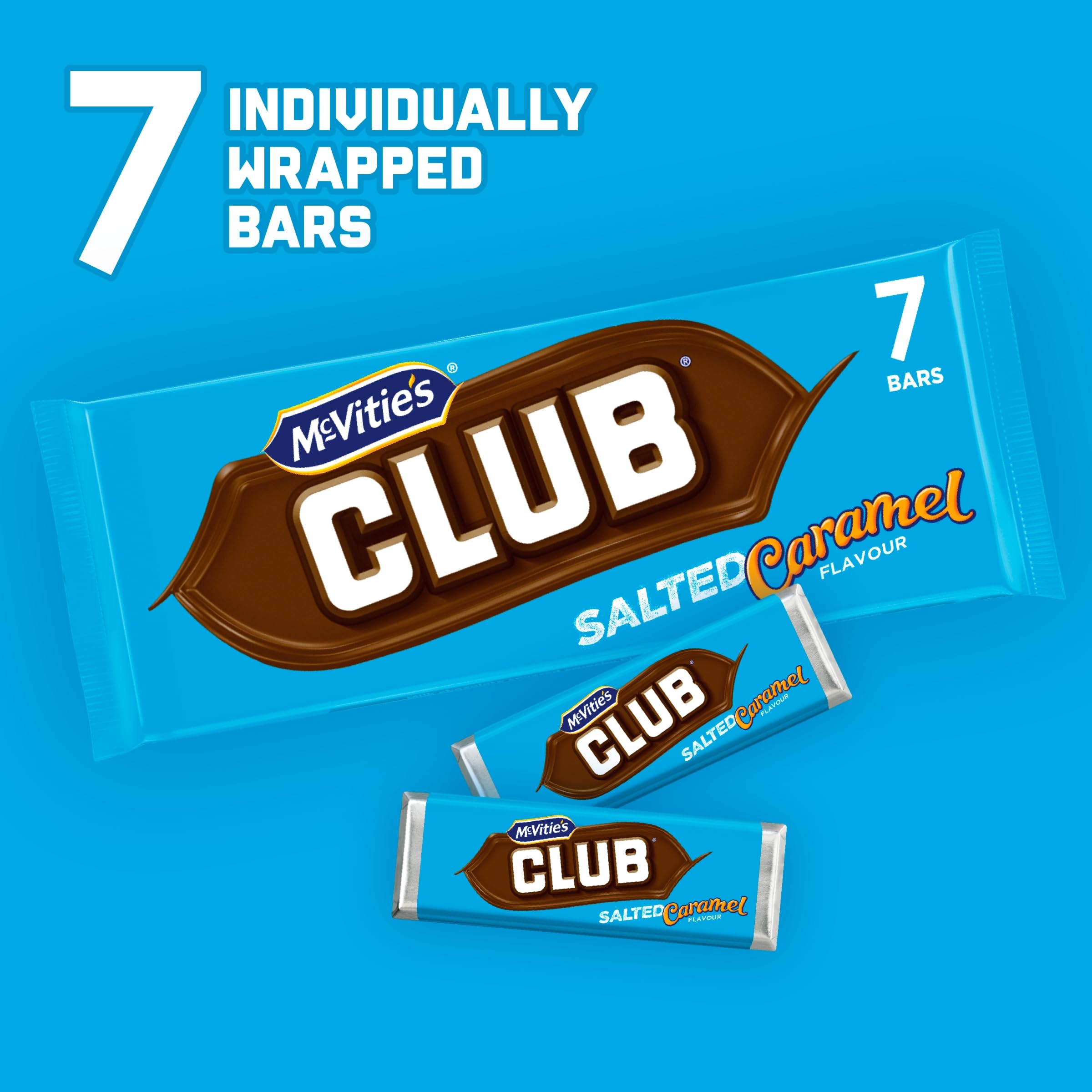 McVitie's Club Salted Caramel Biscuit Bars 7x23g 3