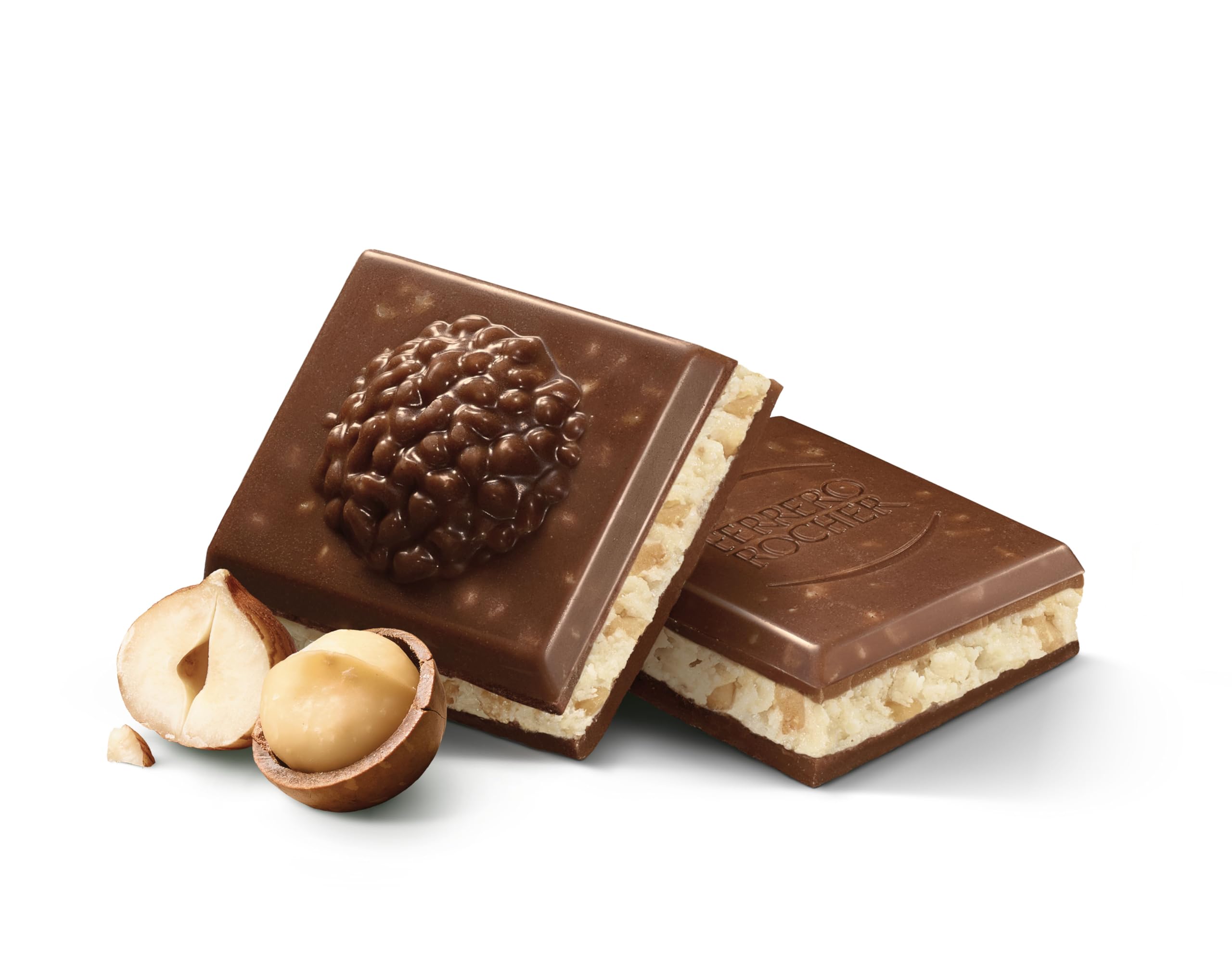 Ferrero Rocher Luxury Milk Chocolate Bar with Hazelnut & Macadamia, 90g 4