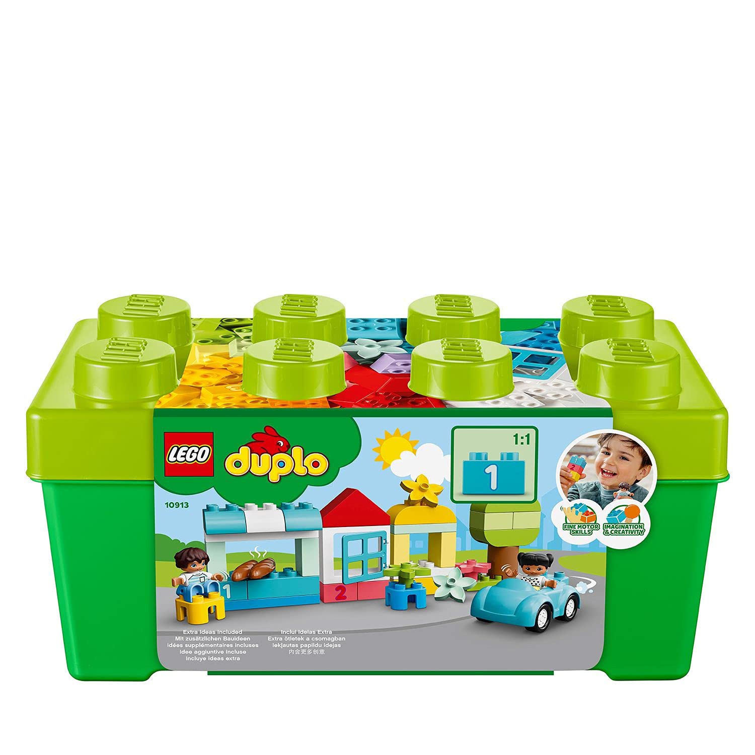 LEGO DUPLO Classic Brick Box 10913 - Educational Building Set for Toddlers 18 Months+ 8
