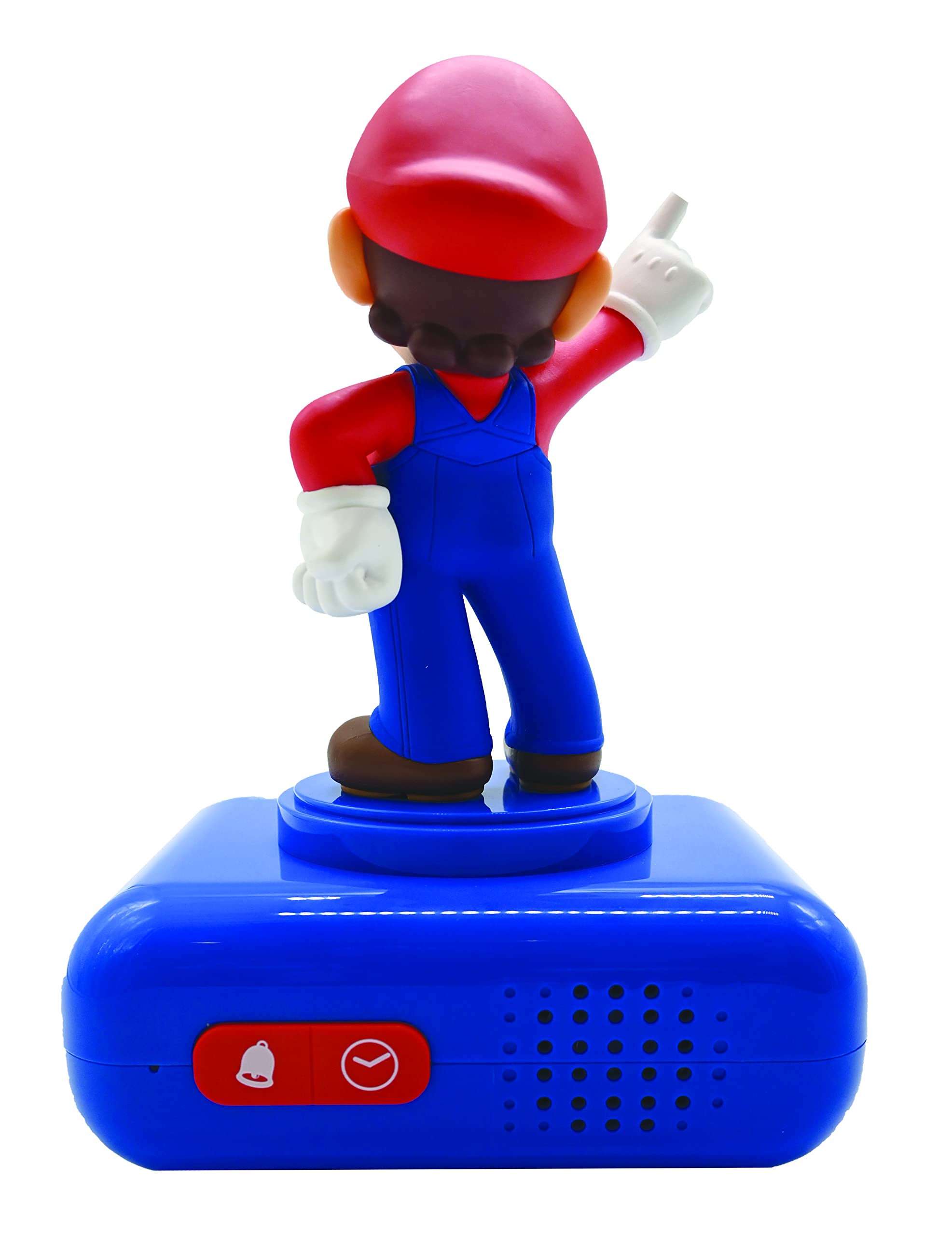 Super Mario - Nintendo Digital Alarm Clock with Sound Effects - Blue/Red 3