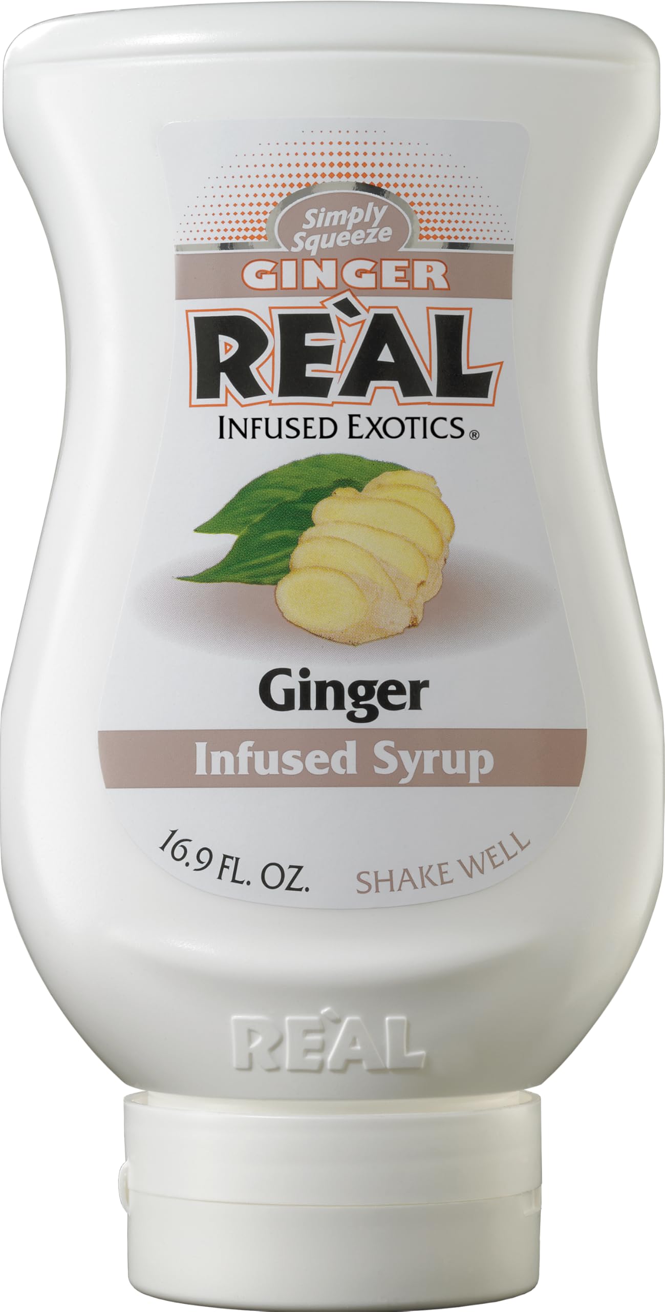 Reàl Infused Exotics - Ginger Puree Infused Fruit Syrup | 500ml Squeezy Bottle
