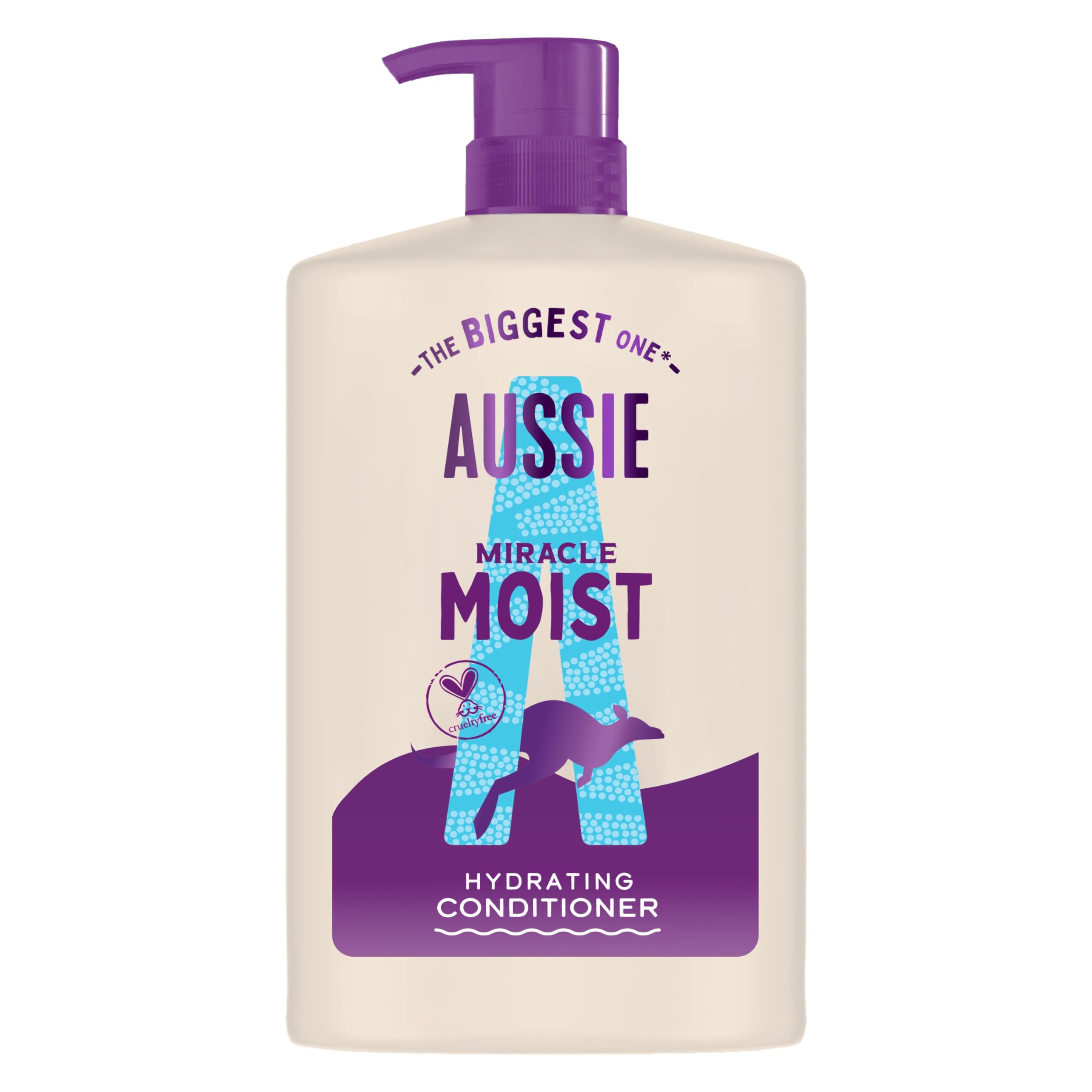 Aussie Miracle Moist Detangling Conditioner 1L - Infused with Macadamia Nut Oil