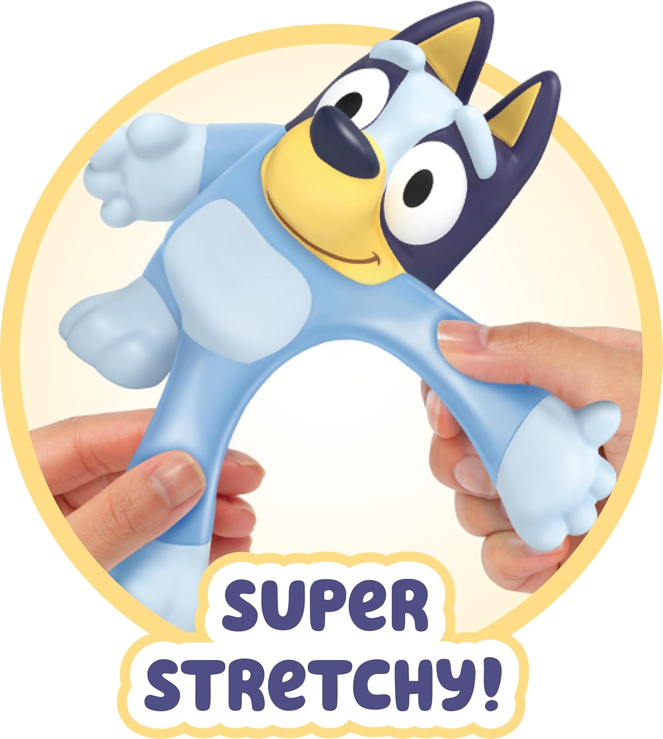 Stretchy Bluey - Super Stretchy Squishy Toy Figure for Toddlers 3+ 6