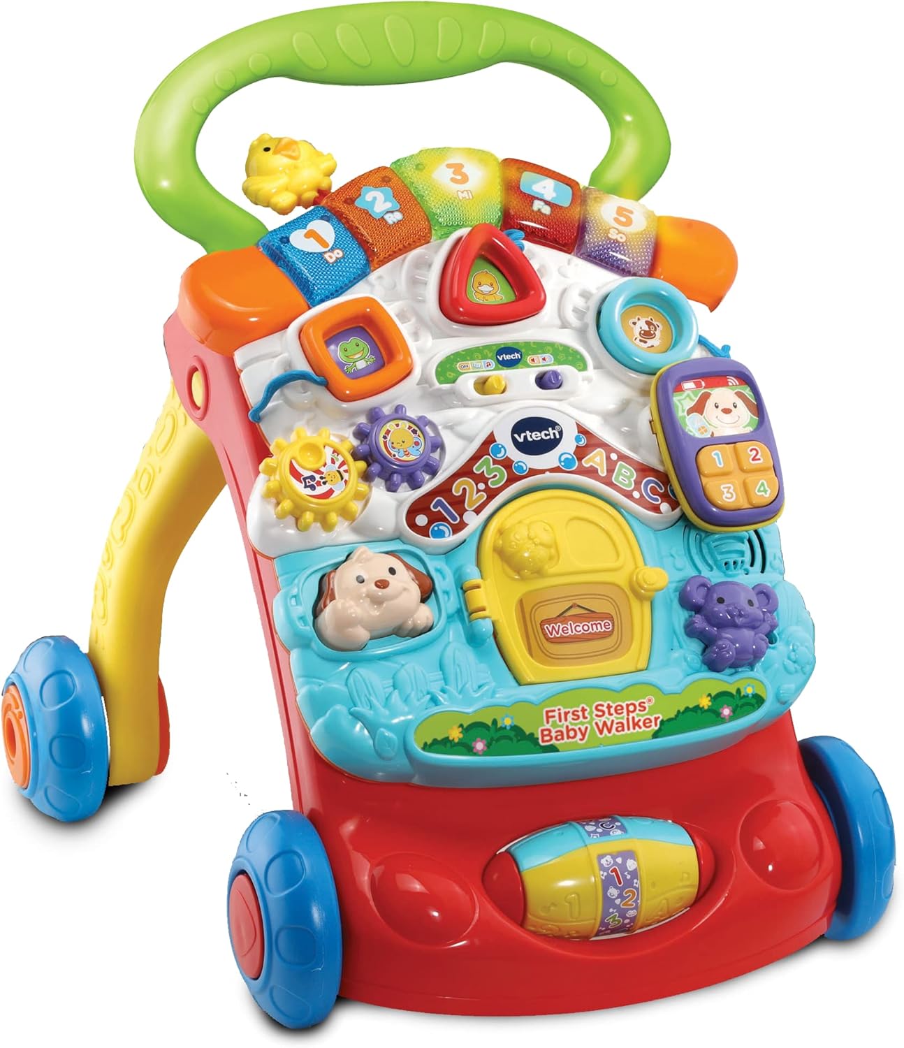 VTech First Steps Baby Walker - 2-in-1 Activity Centre with Lights, Sounds & Shape Sorter for 9 Months+ 6