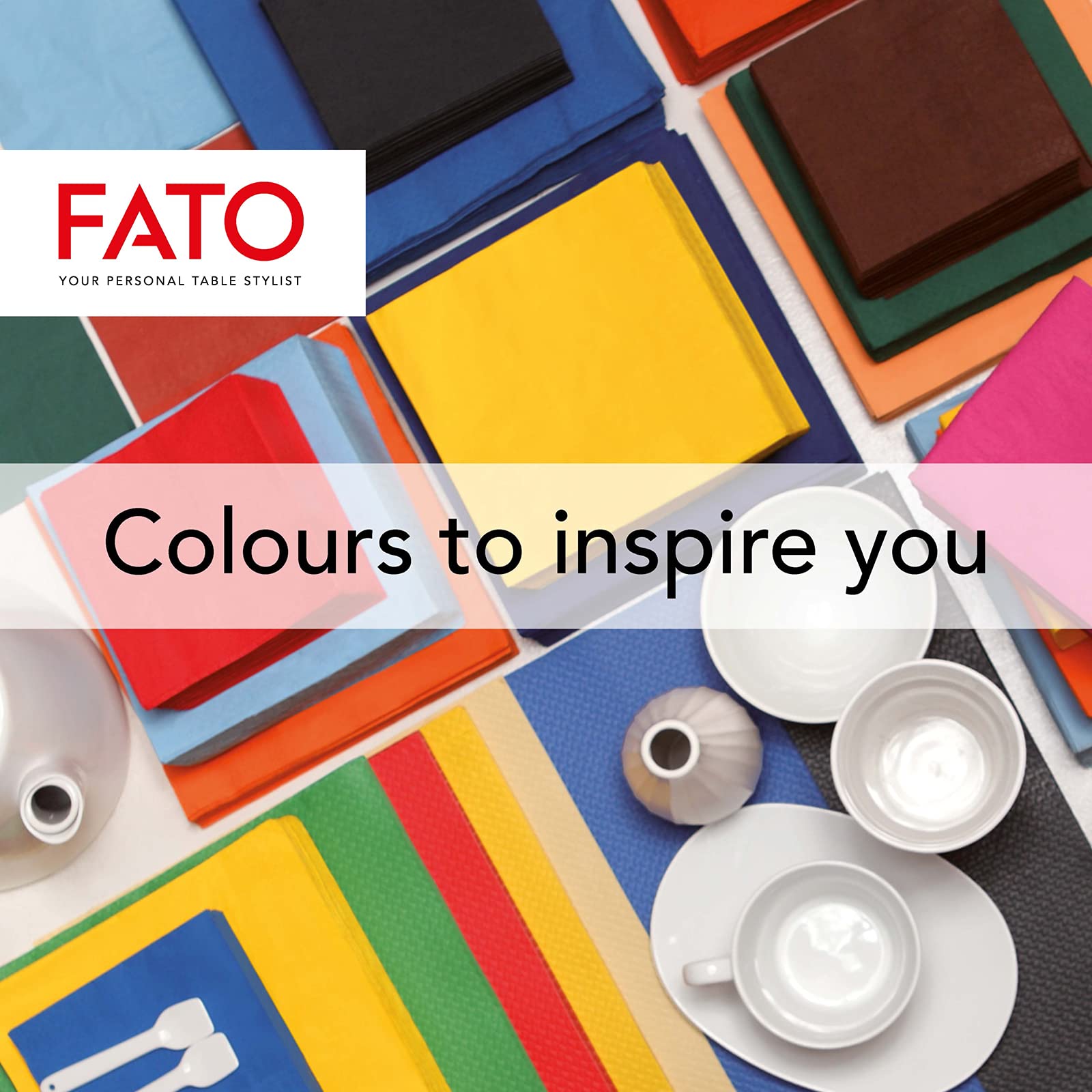 Fato Apple Green Disposable Paper Napkins, 24x24 cm, 2-Ply, Pack of 100 6