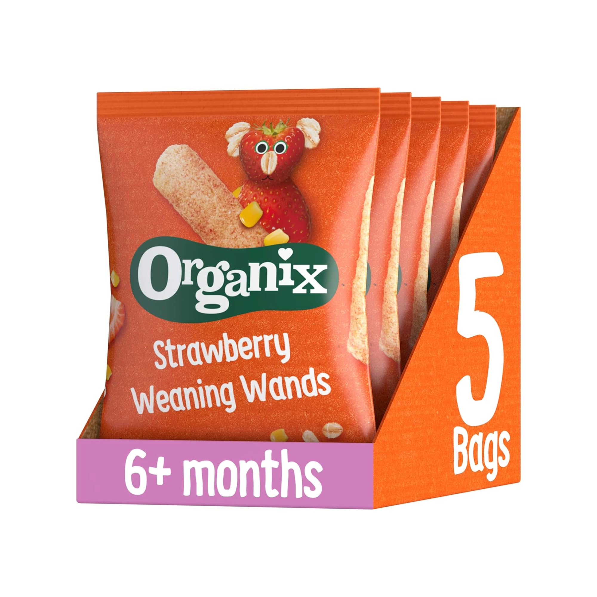 Organix - Strawberry Weaning Wands Organic Baby Snack