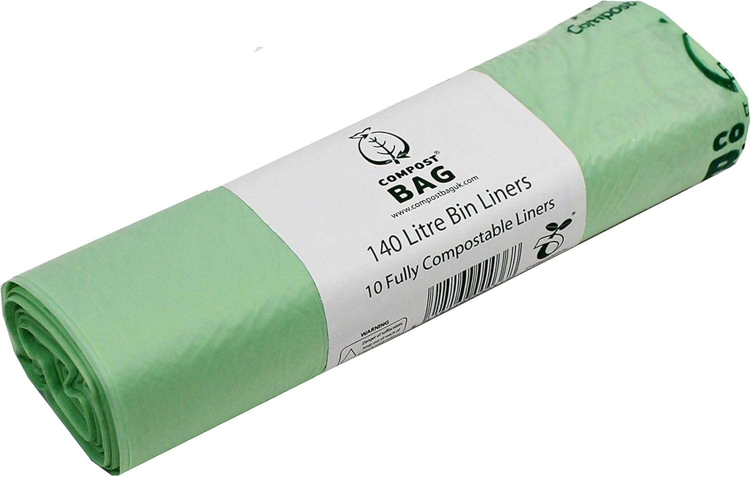 All-Green 140L Compostable Wheelie Bin Liners - 10 Bags with Composting Guide