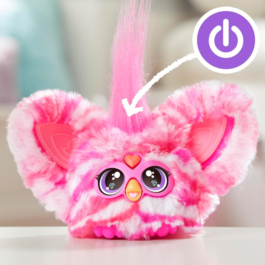 Furby Furblets Groo-Vee Mini Electronic Plush Toy, Purple and Blue (G1400)