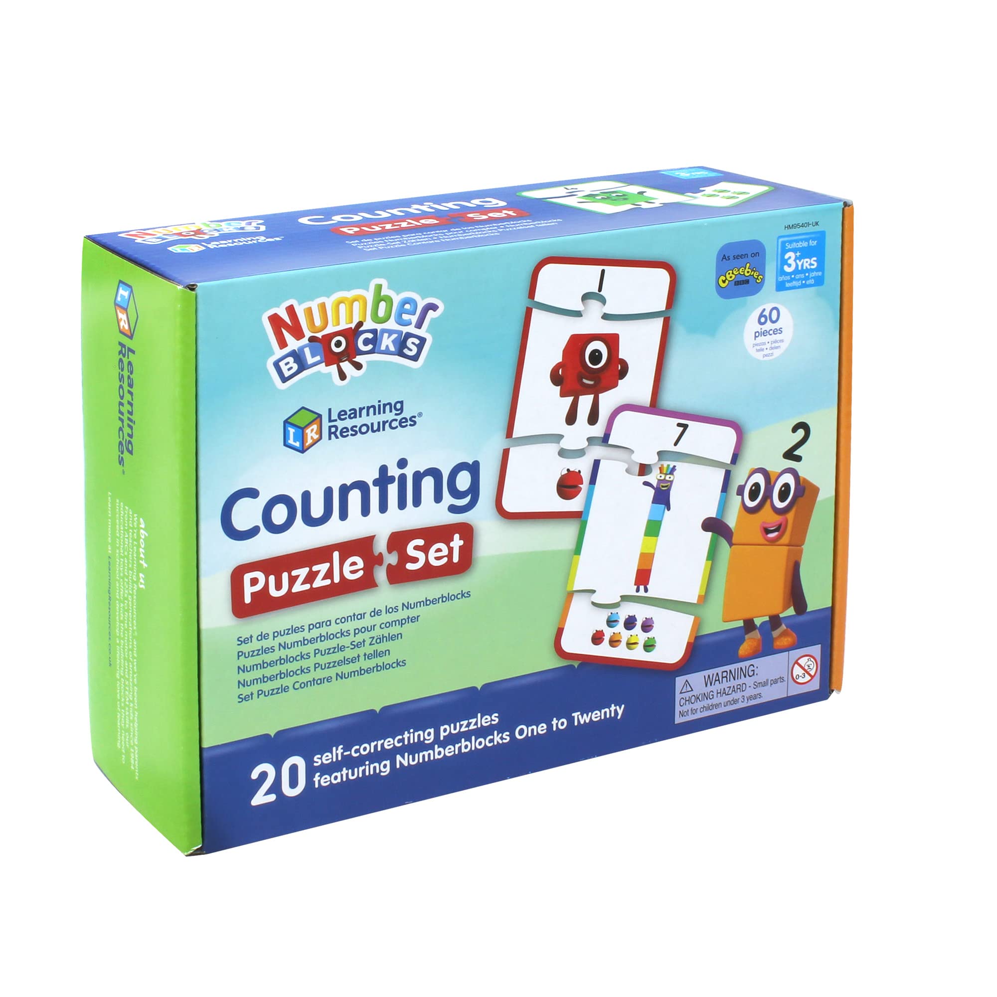 Learning Resources Numberblocks Counting Puzzle Set - Educational 1-20 Number Recognition for Ages 3+ 7