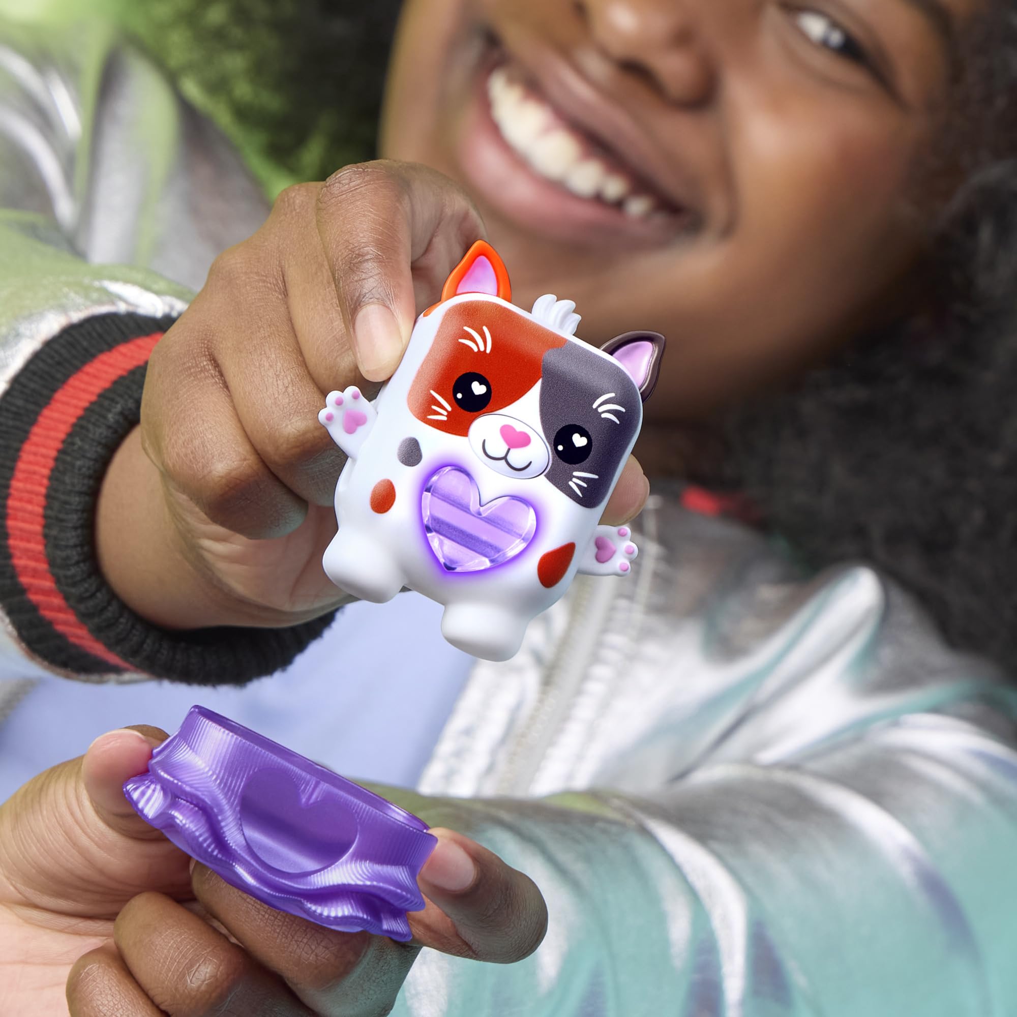 Hasbro Nano-Mals Purrnelope the Calico Kitty - Electronic Fidget Pet for Kids 5+ 15