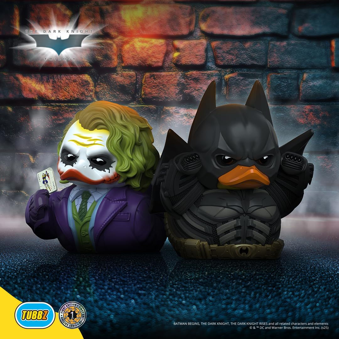 TUBBZ Batman The Dark Knight - Joker Cosplaying Rubber Duck Vinyl Figure | 9 cm 6