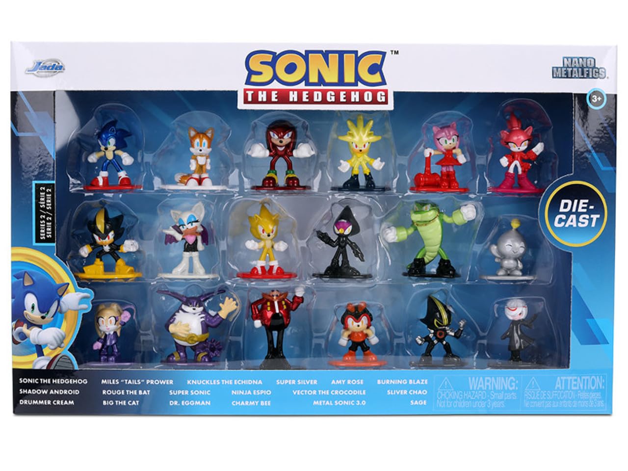 Jada SONIC NANOFIGS MULTIPACK WAVE 2 Die-Cast Figures