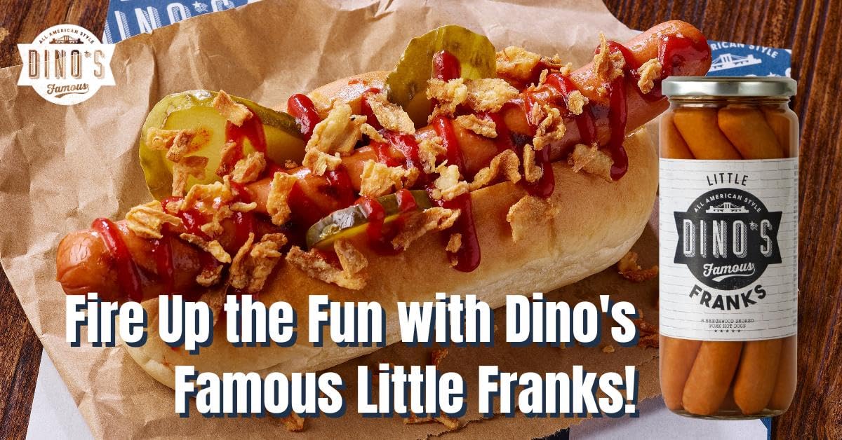 Dino's Famous - All American Style Little Franks 8 Beechwood Smoked Pork 6