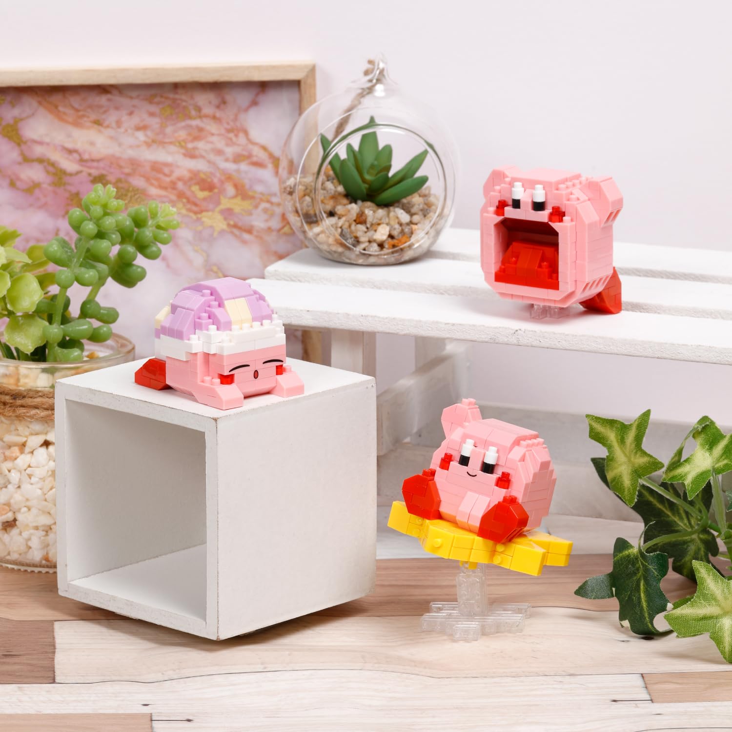 nanoblock Kirby Sleep Model NBCC161 Building Set | 160 Pieces | Ages 12+ | Sleeping Kirby Color 4