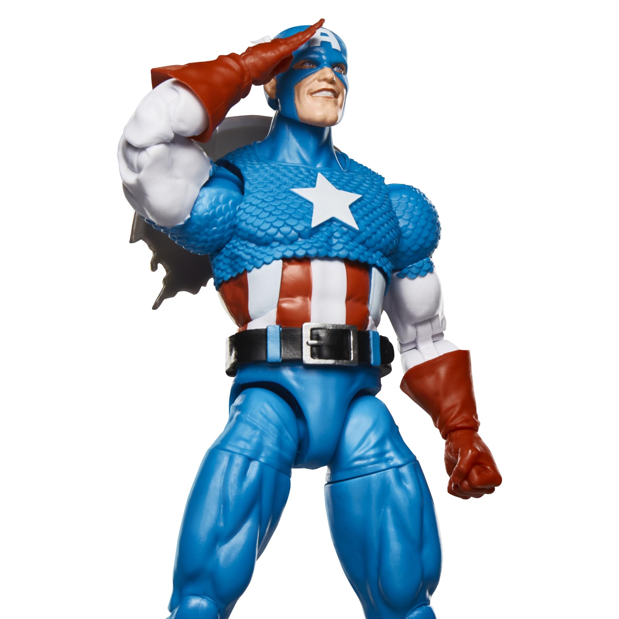 Marvel Legends Series Captain America Action Figure - Inspired by 1980s Secret Wars Comic, 6 Inch Collectible with Retro Packaging 8