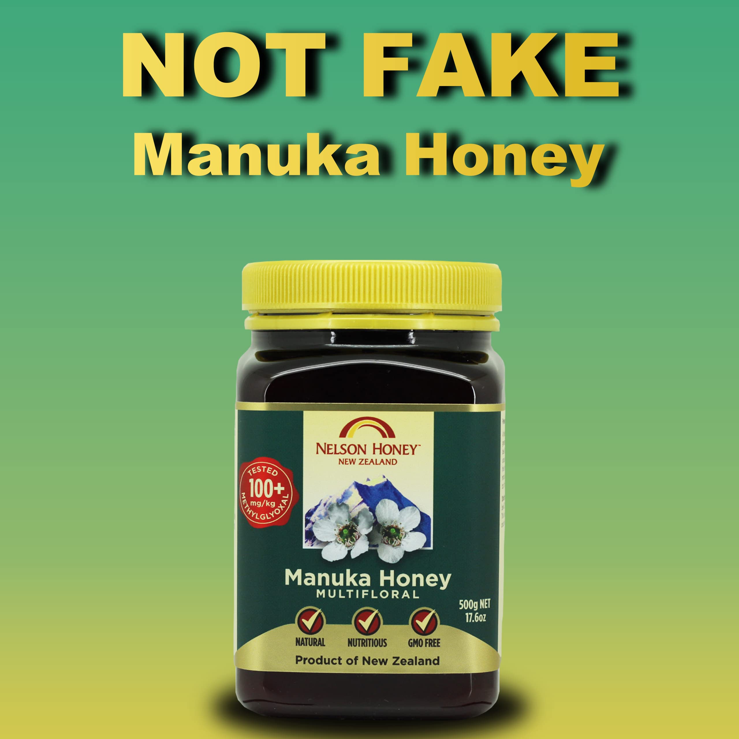 Nelson Honey Manuka Honey 100+ Methylglyoxal 500g