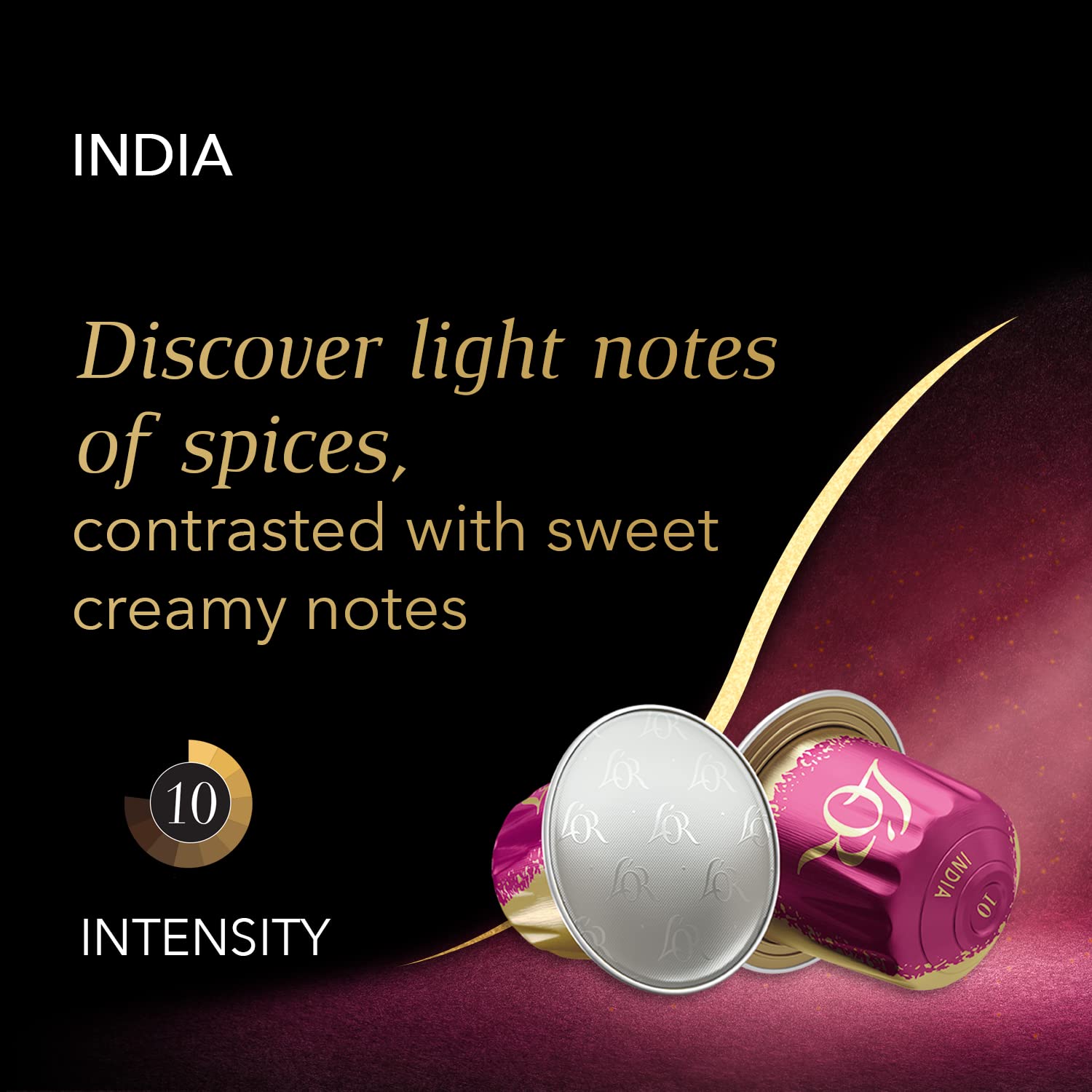 L'OR Origins India Coffee Pods x10 – Aluminium Espresso Capsules for Intense Flavour 6