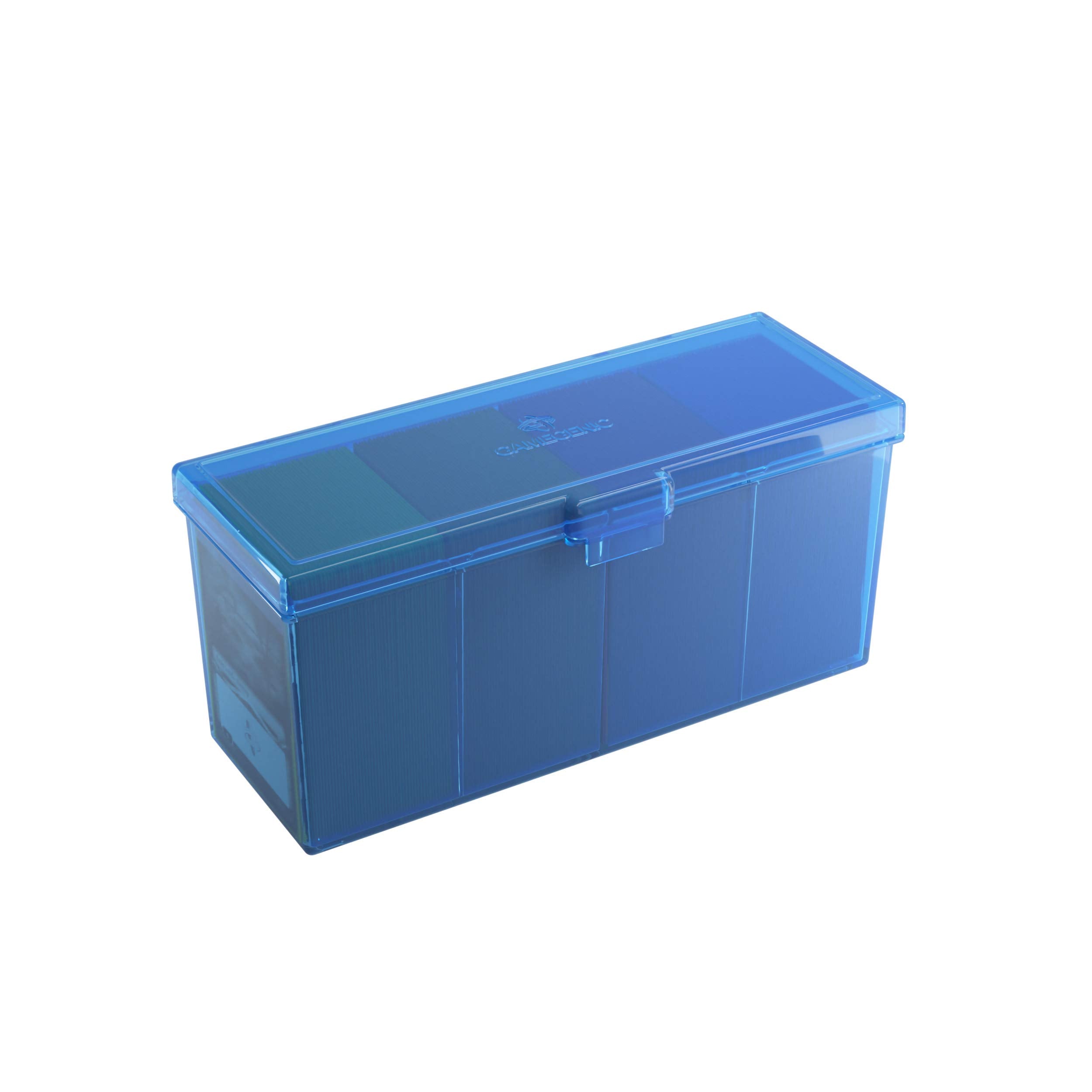 Gamegenic Fourtress 320-Card Deck Holder - Rigid, Stackable Storage | Blue 2