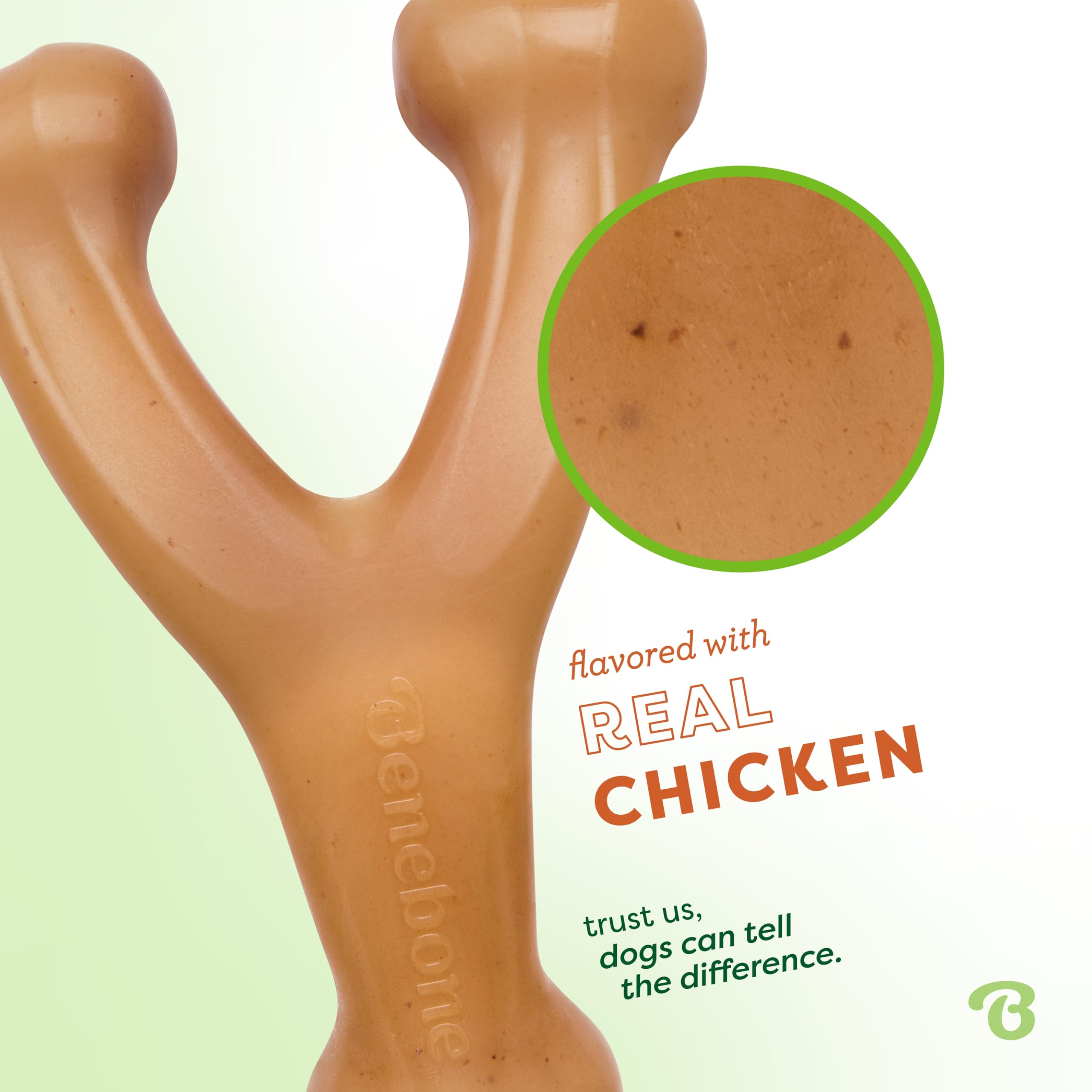 Benebone Wishbone Durable Chew Toy for Aggressive Chewers | Real Chicken Flavor | Medium Size 2