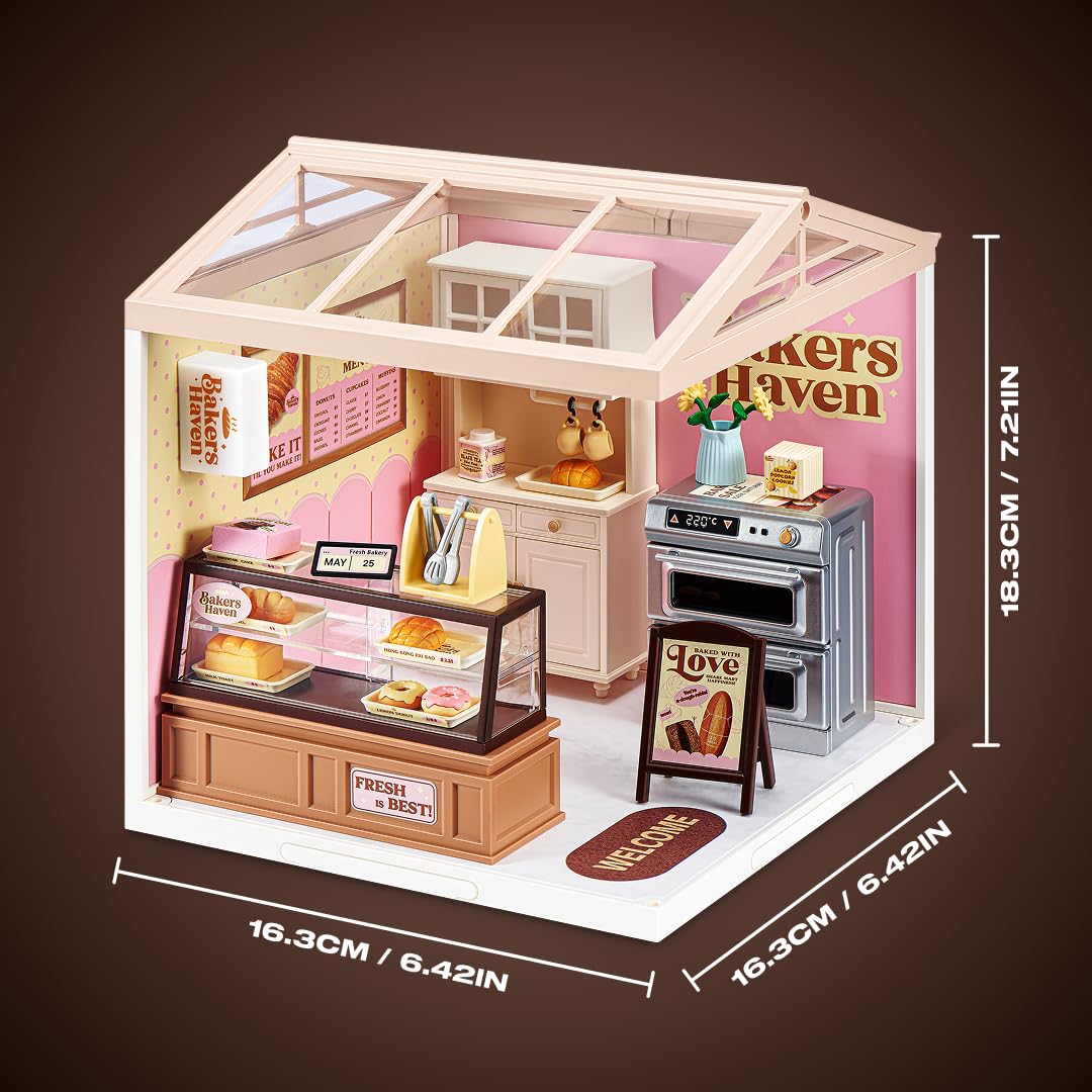 Mini Brands Spaces Bakers Haven - Build Your Own Mini World | Plastic | Ages 3+ 6