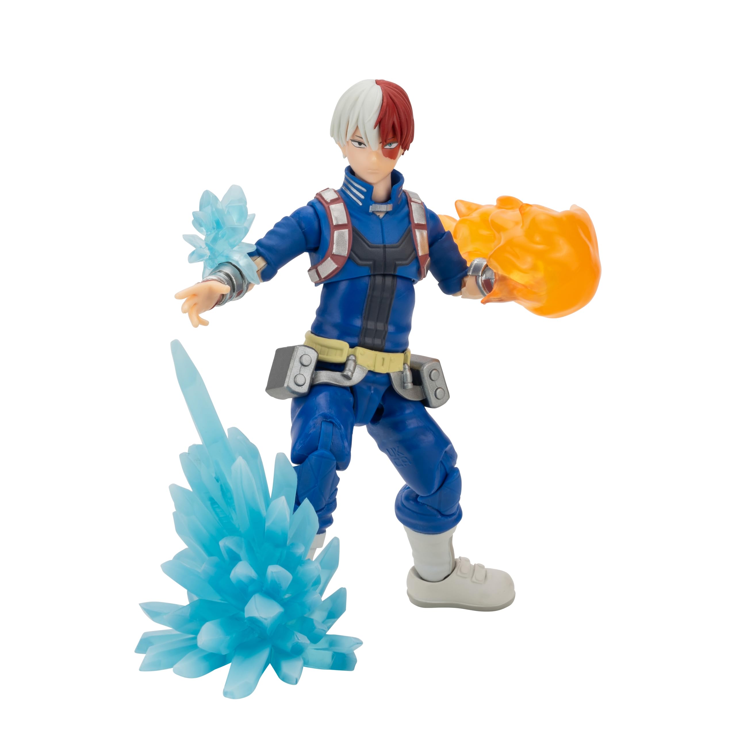 Total Anime Shoto Todoroki 6.5-Inch Poseable Figure with Swappable Faceplates and Fire/Ice Effects 6