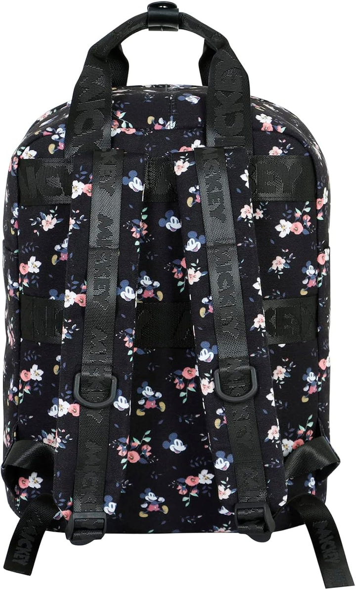 Disney Mickey Mouse Nature-Peach Backpack, Black (Disney Backpack)