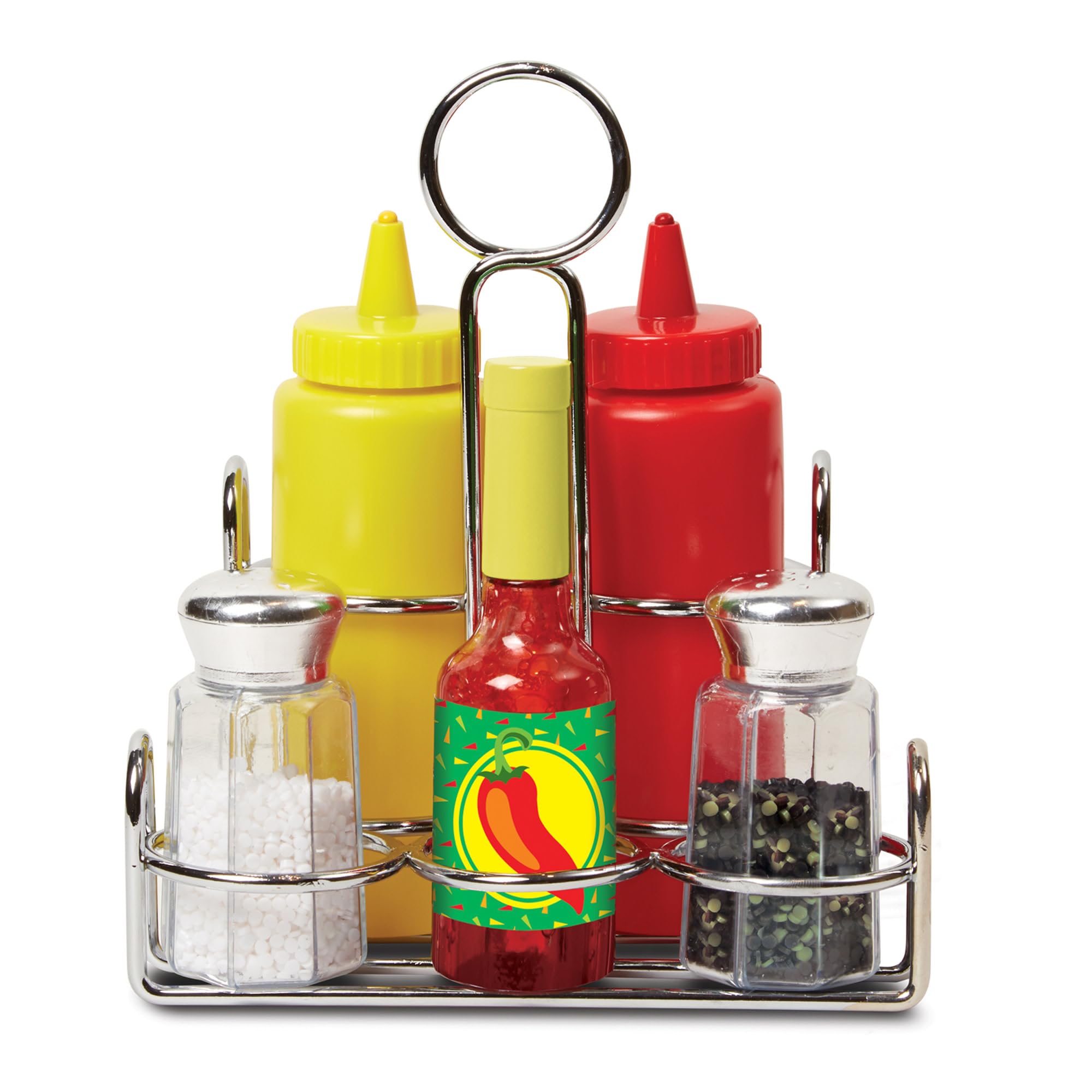 Melissa & Doug Condiments Set - Realistic Pretend Play Food for Kids 3-5 Years 11