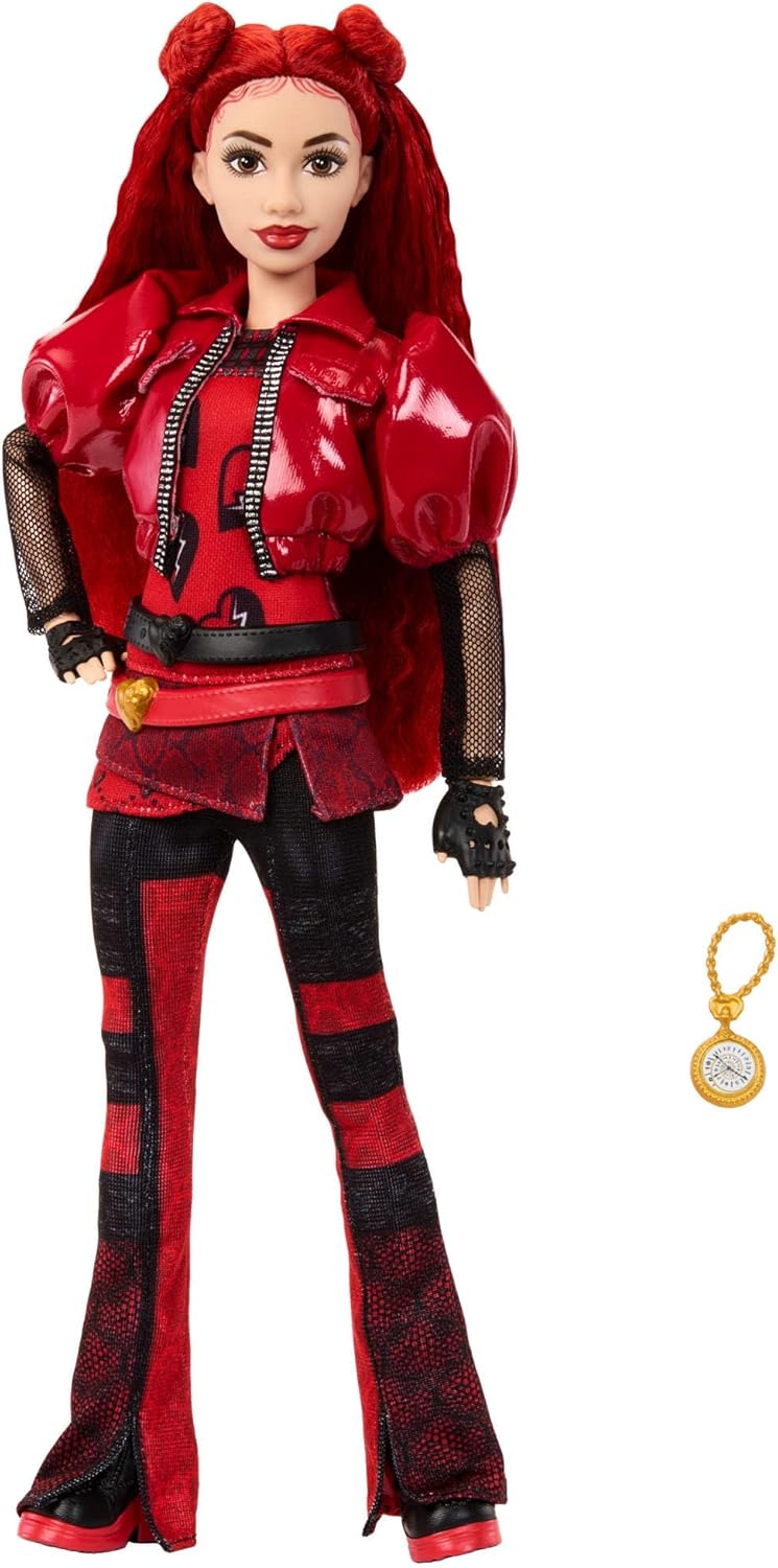 Disney Descendants: The Rise of Red Fashion Doll – Red, Daughter of Queen of Hearts, 11-Point Articulation, Ages 4+ 4