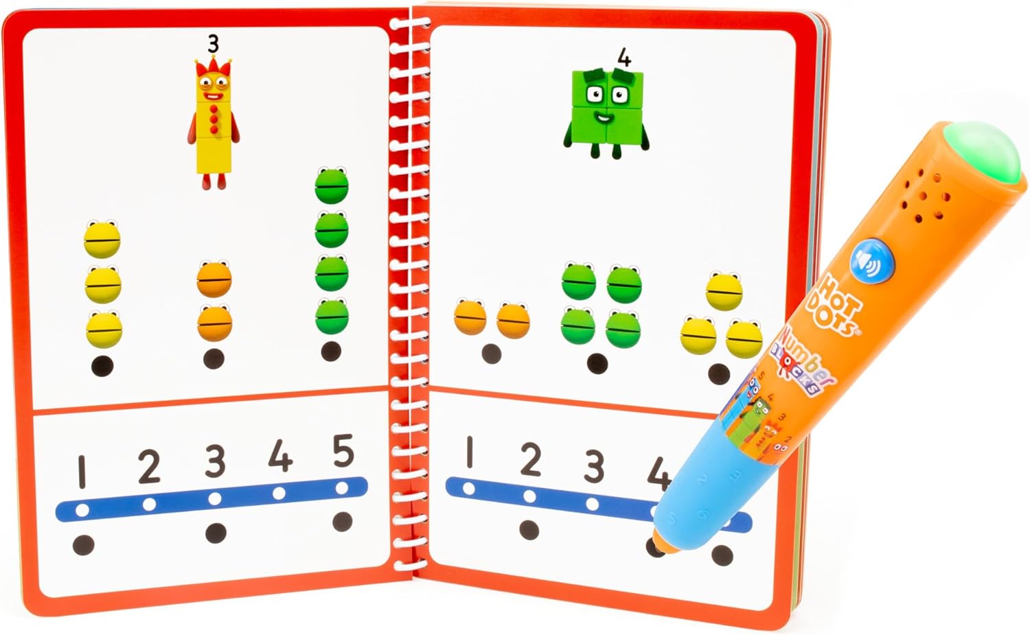 Learning Resources Hot Dots Numberblocks 1–10 Activity Book & Interactive Pen - Educational Electronic Learning Toy for Ages 4-8 6