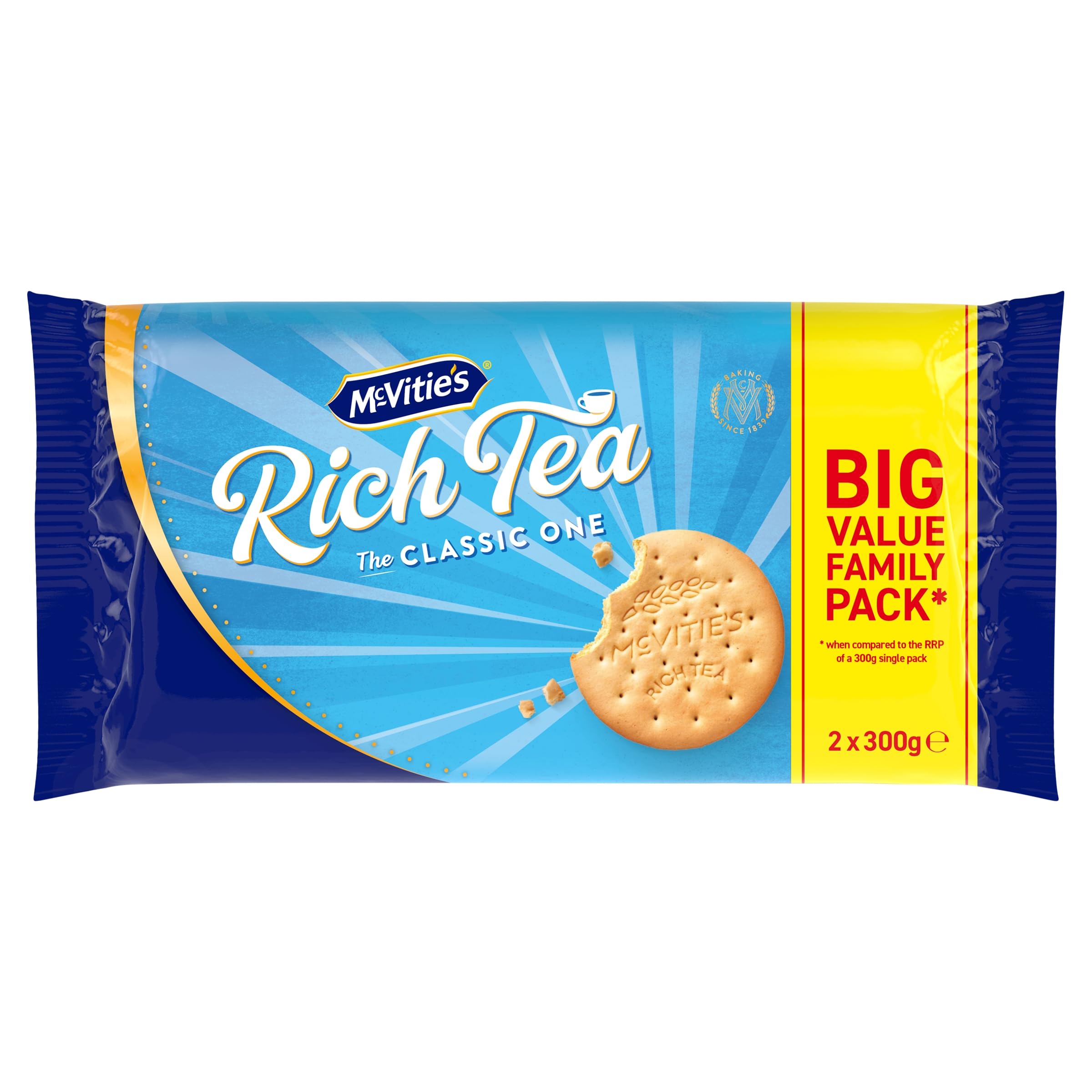 McVitie's Rich Tea Classic Biscuits Twin Pack, 600 g