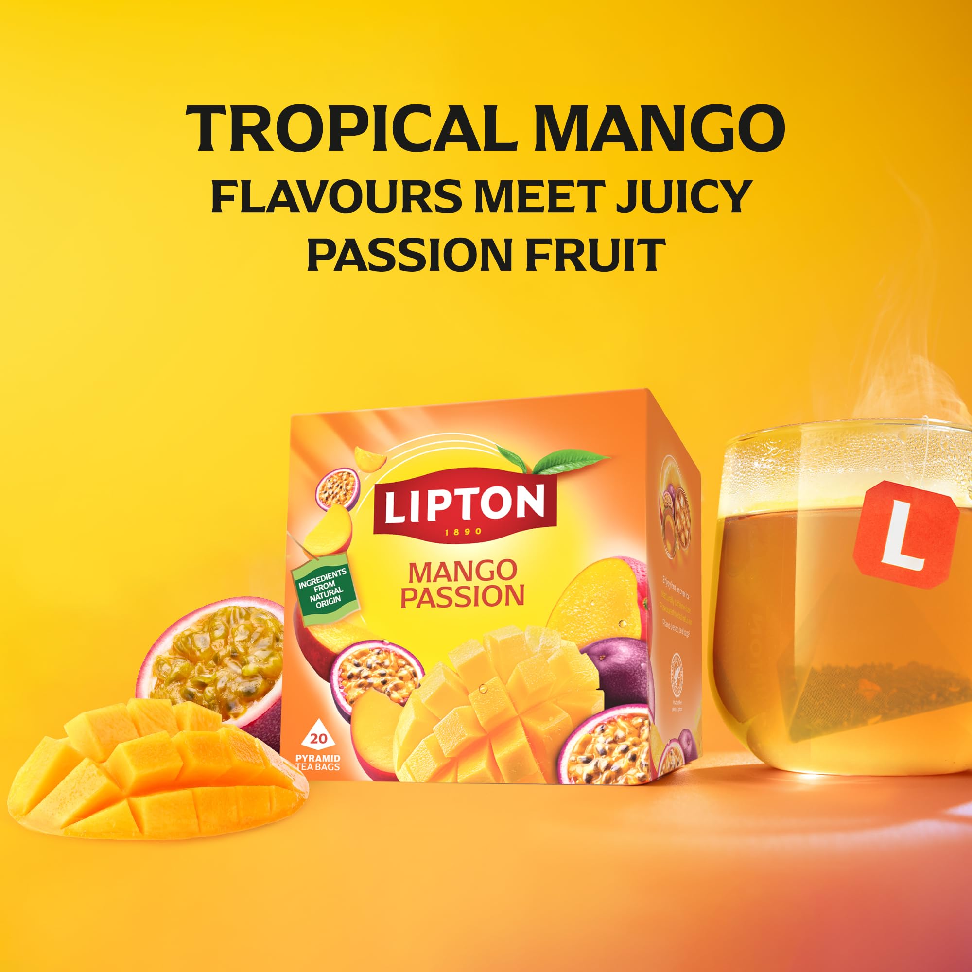 Lipton - Mango Passion Fruit Infusion Herbal Tea Bags 4