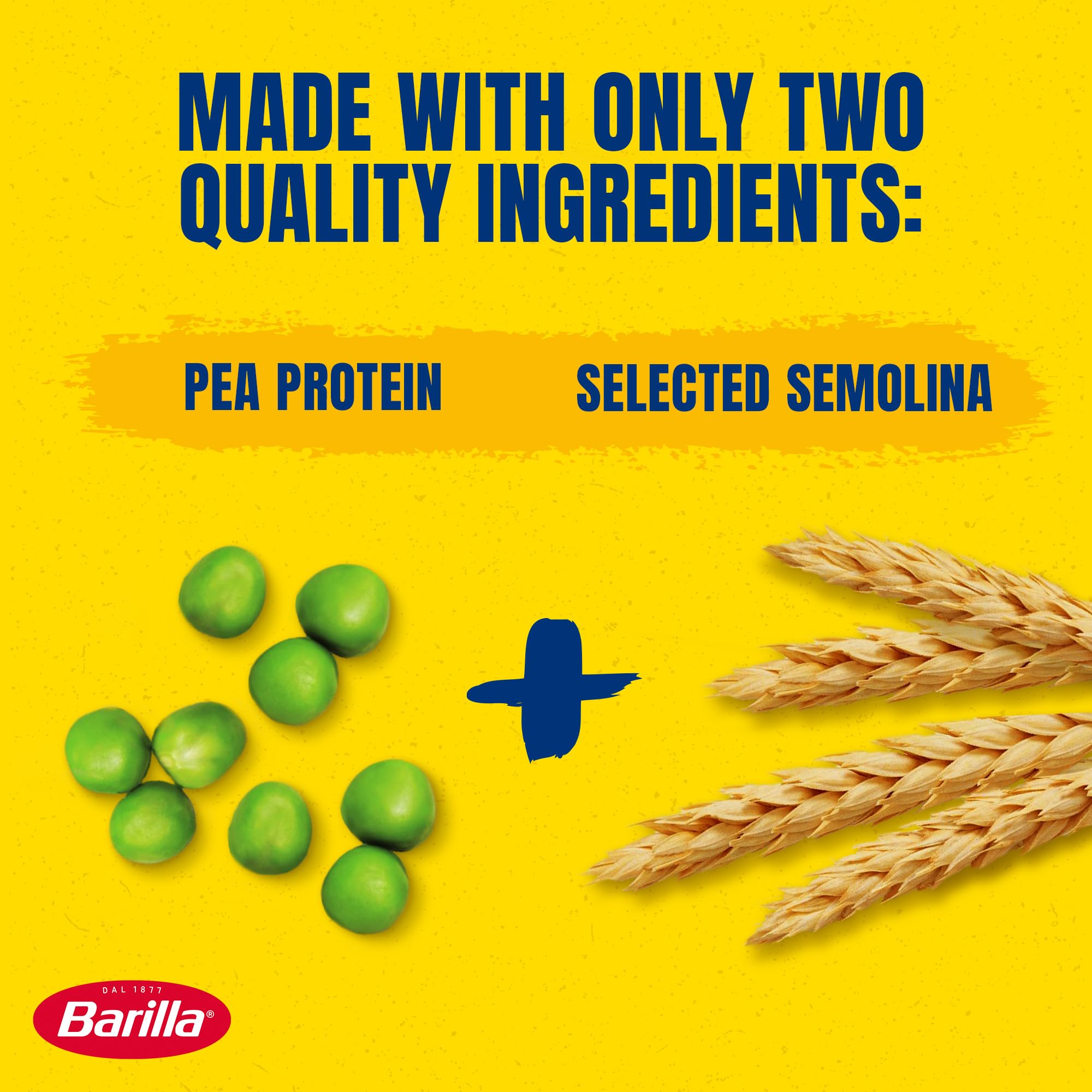 Barilla Protein+ Fusilli – High Protein Italian Pasta with Plant-Based Nutrition