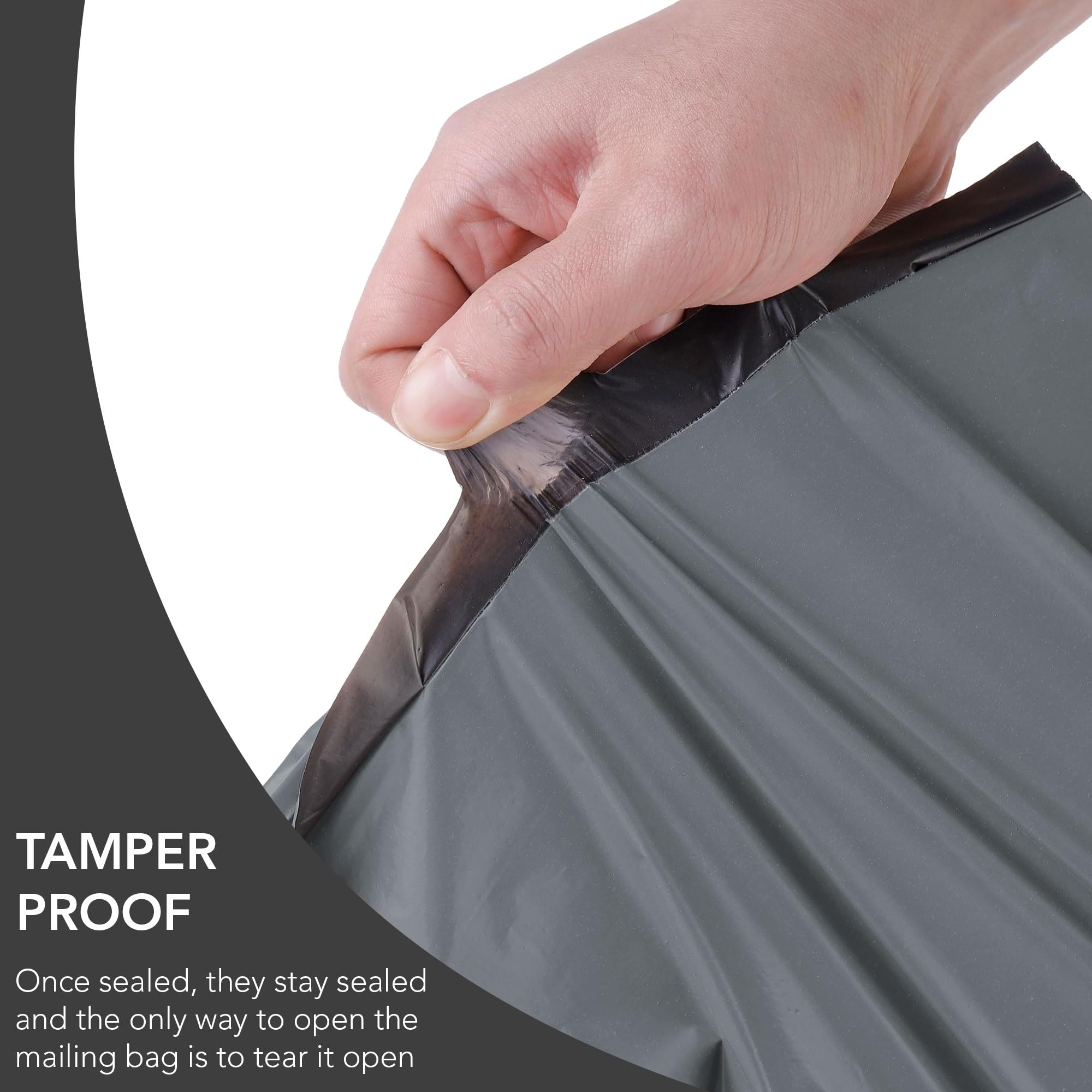 iSOUL Padded Envelope Mailers - 50 Mixed Grey Parcel Bags | Self-Seal | Water & Dirt Resistant