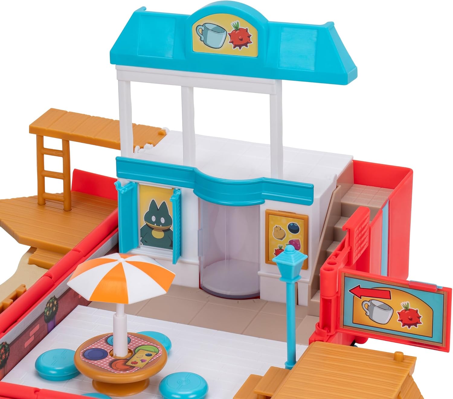 Pokémon Carry Case Beach Battle Playset - Portable Transforming Backpack with Pikachu Figure 5